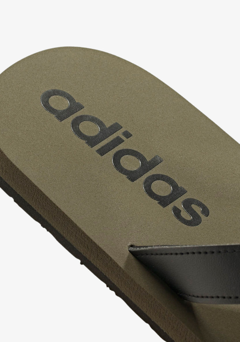 Adidas Men's Logo Print Thong Slippers-Men%27s Flip Flops & Beach Slippers-image-7
