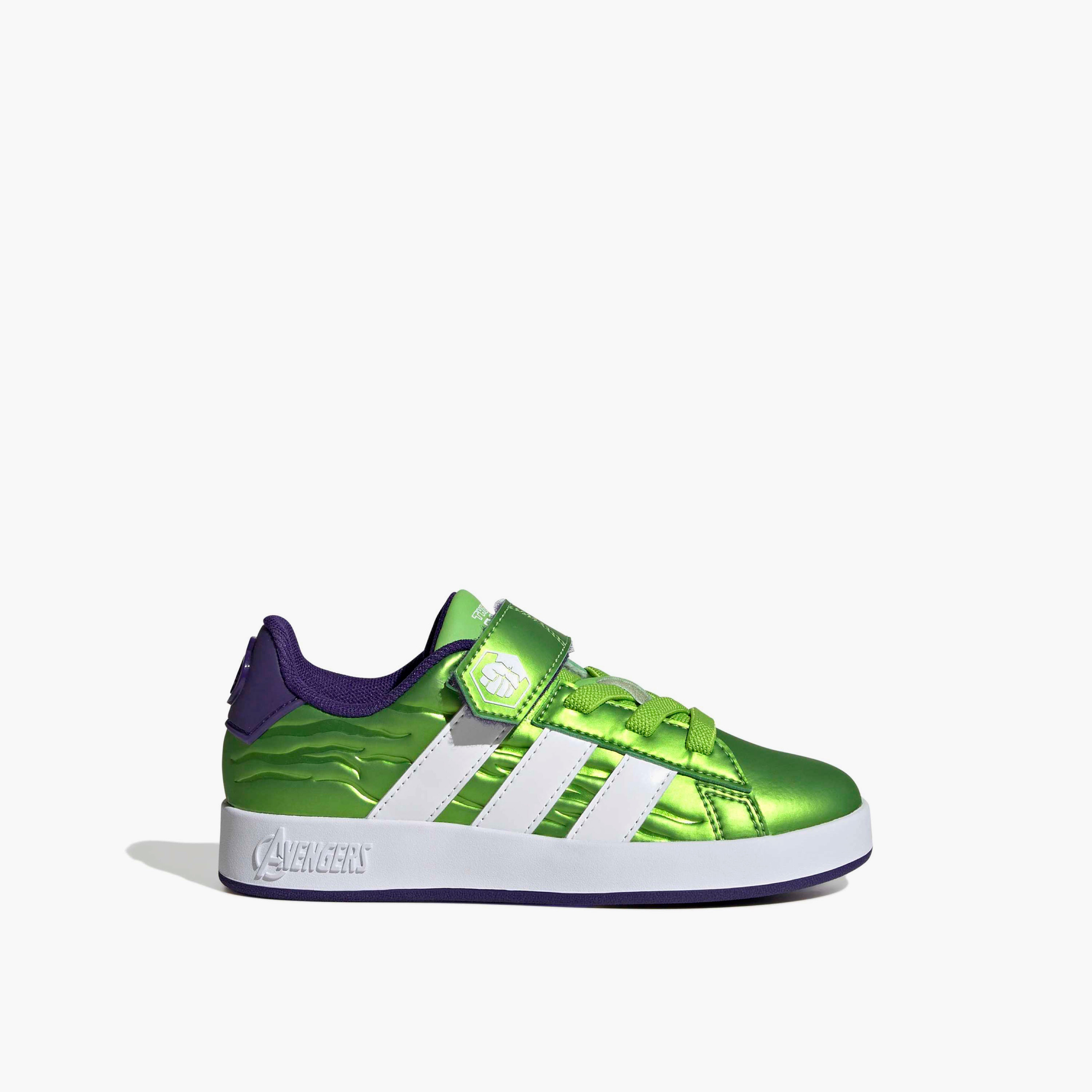 Adidas Boys GRAND COURT HULK EL Hook & Loop Sneakers-boys-shoes-sneakers-image-2