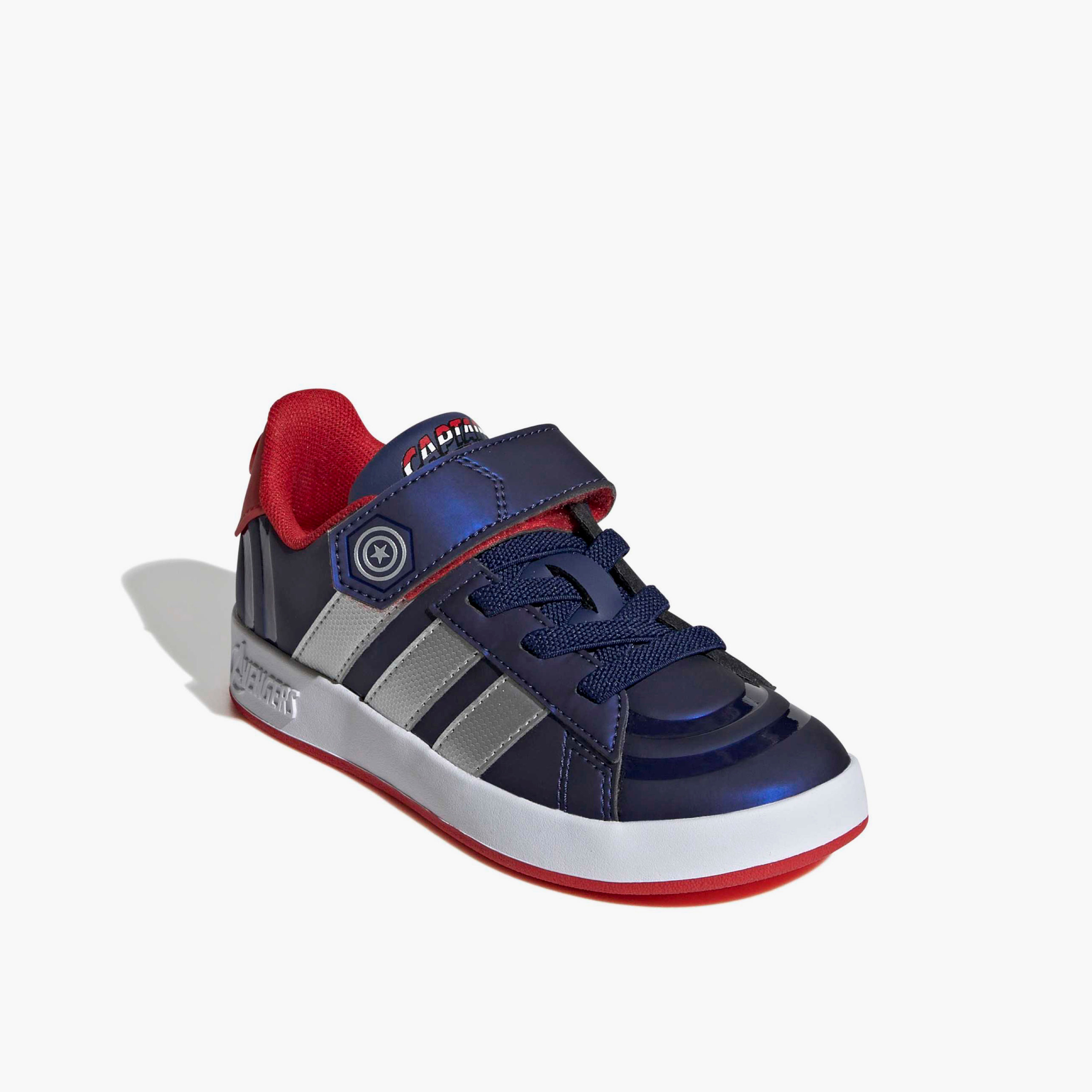 Adidas Boys GRAND COURT CAPT AMERICA EL Hook & Loop Sneakers-boys-shoes-sneakers-image-1
