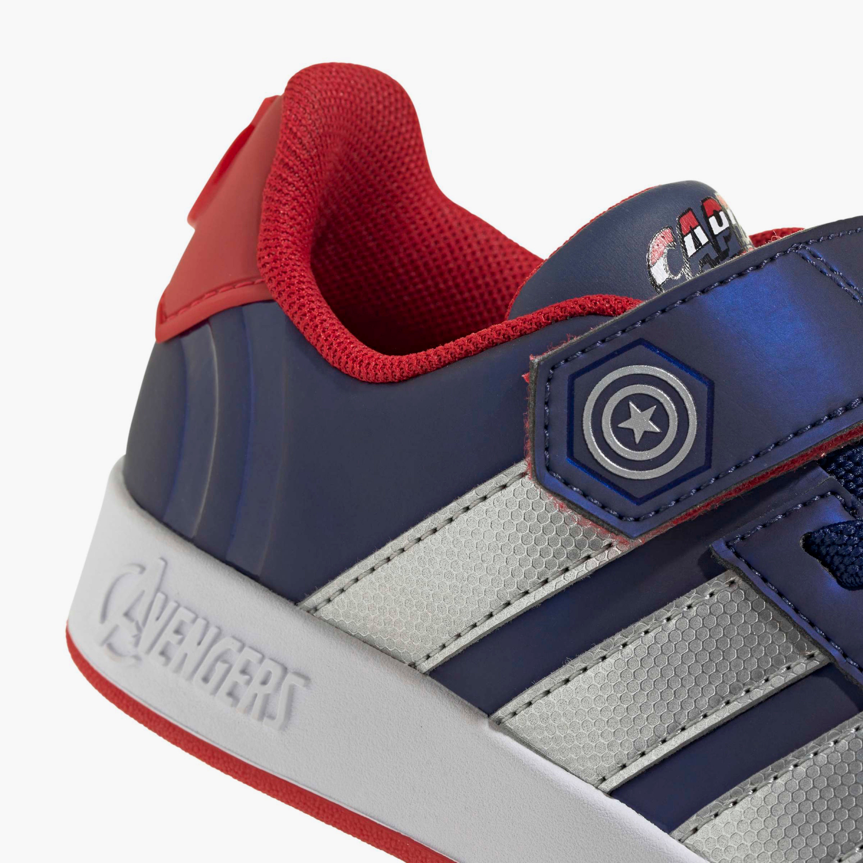 Adidas Boys GRAND COURT CAPT AMERICA EL Hook & Loop Sneakers-boys-shoes-sneakers-image-7