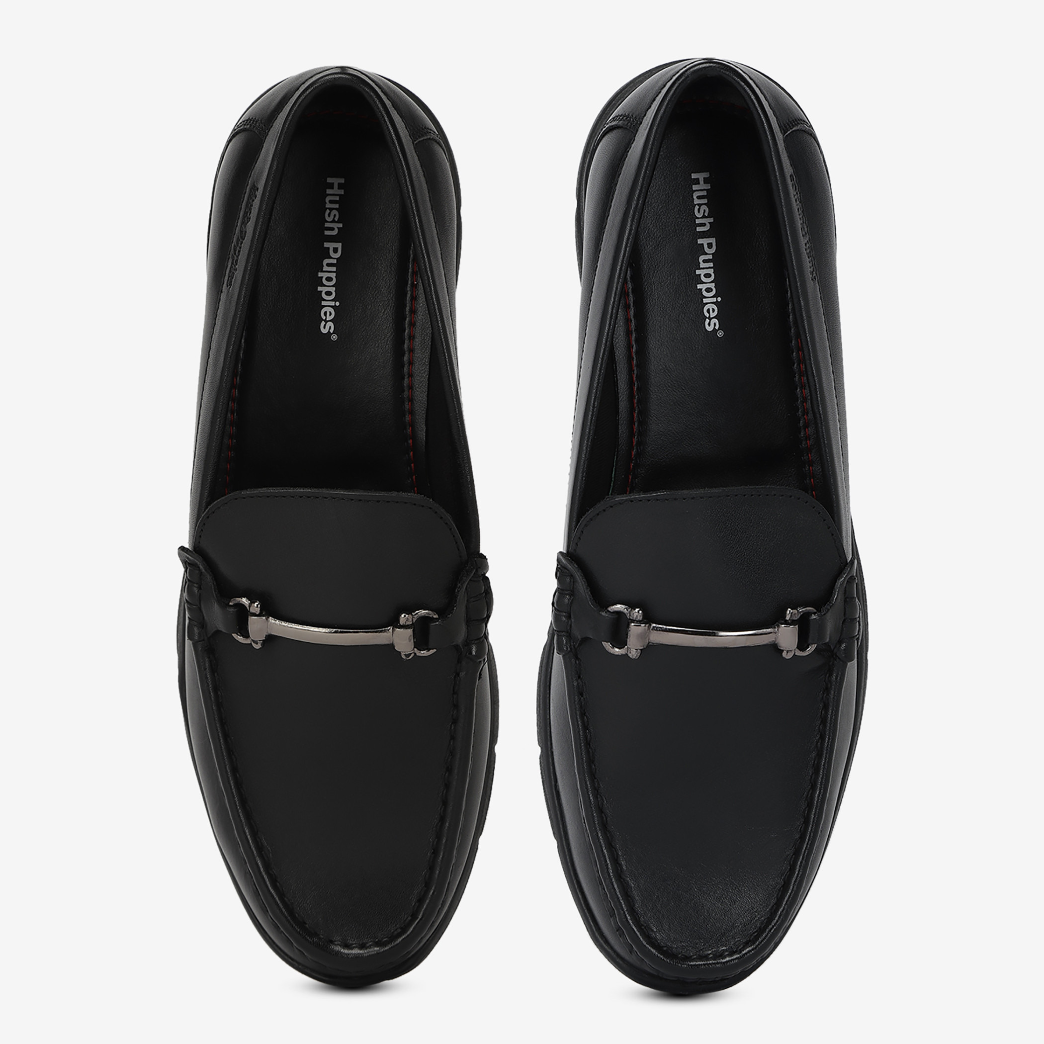 Men Leather Black Round Toe Horsebit Loafers-men-shoes-loafersandmoccasins-image-4