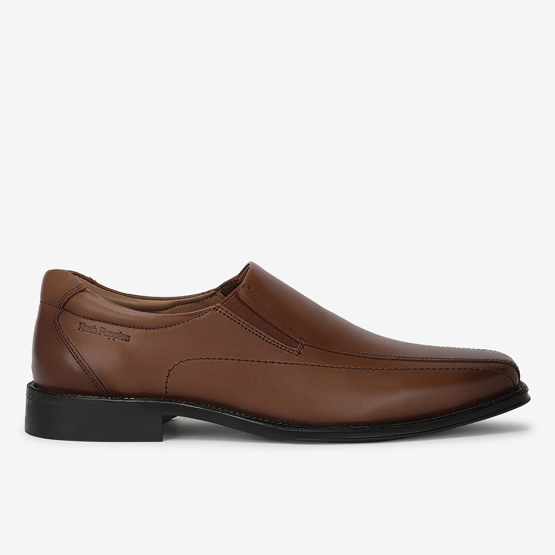 Mens tan slip hot sale on dress shoes