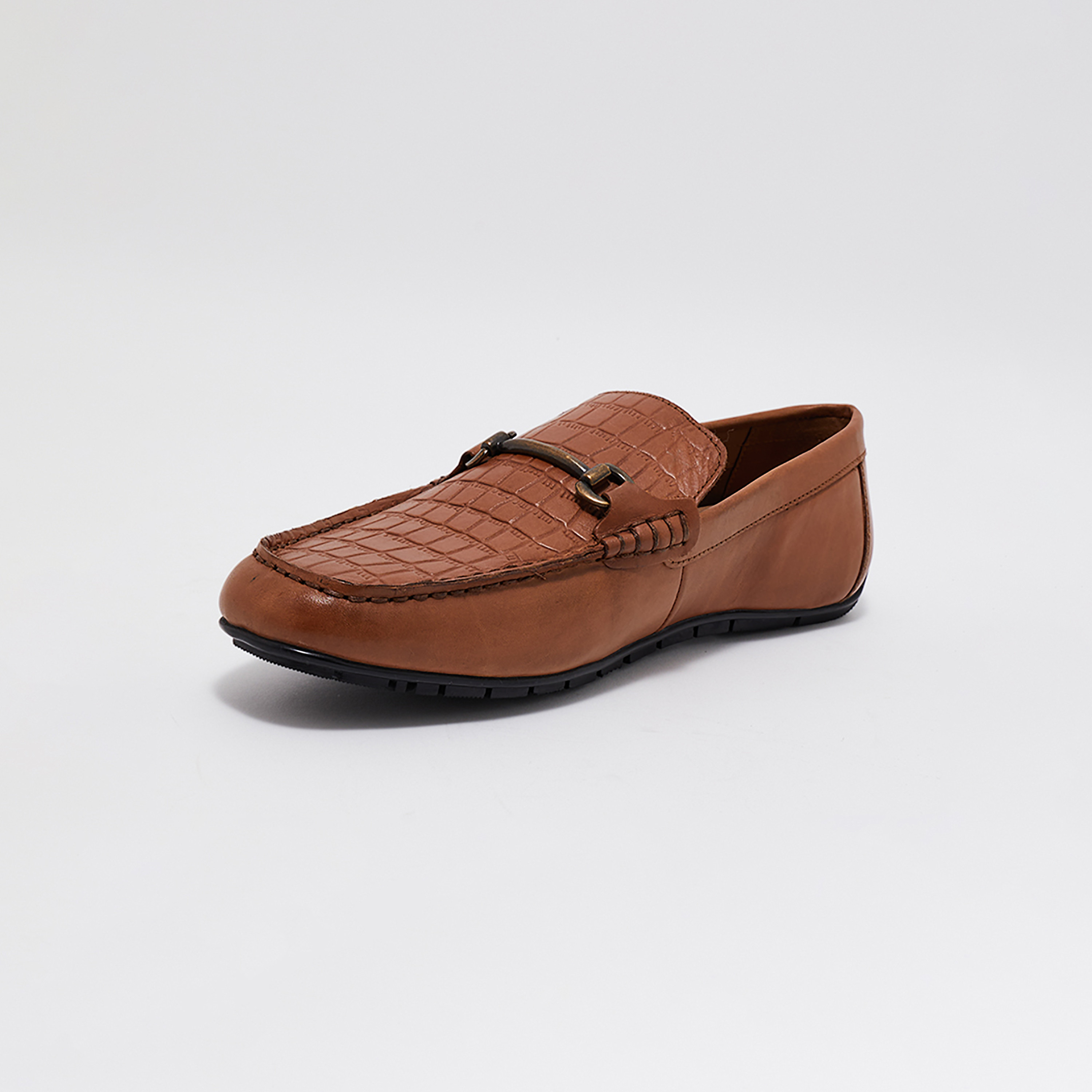 Hush Puppies Men Textured Horsebit Loafers | HP3PSS-HP477-236-men-shoes-loafersandmoccasins-image-2