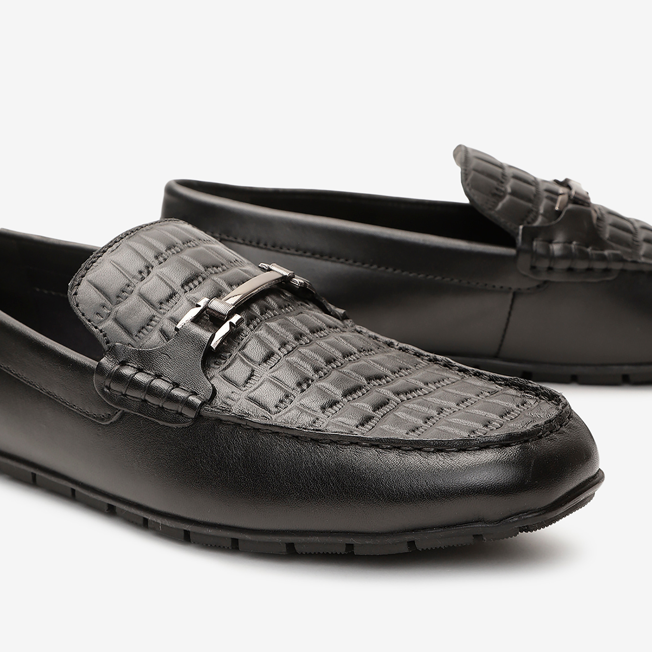  الرجال الجلود الأسود جولة اصبع القدم المتسكعون-men-shoes-loafersandmoccasins-image-6
