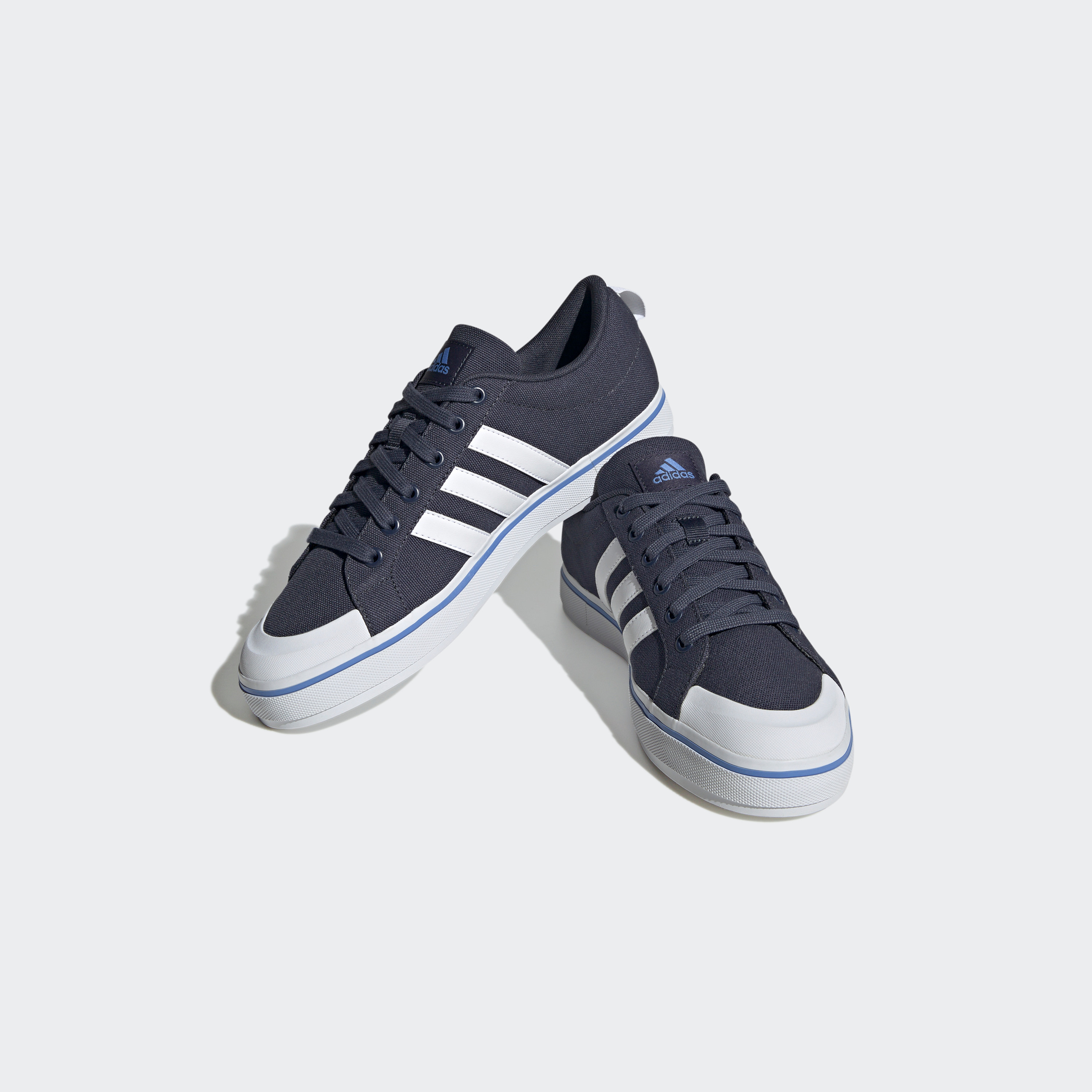 Adidas blue shop canvas shoes