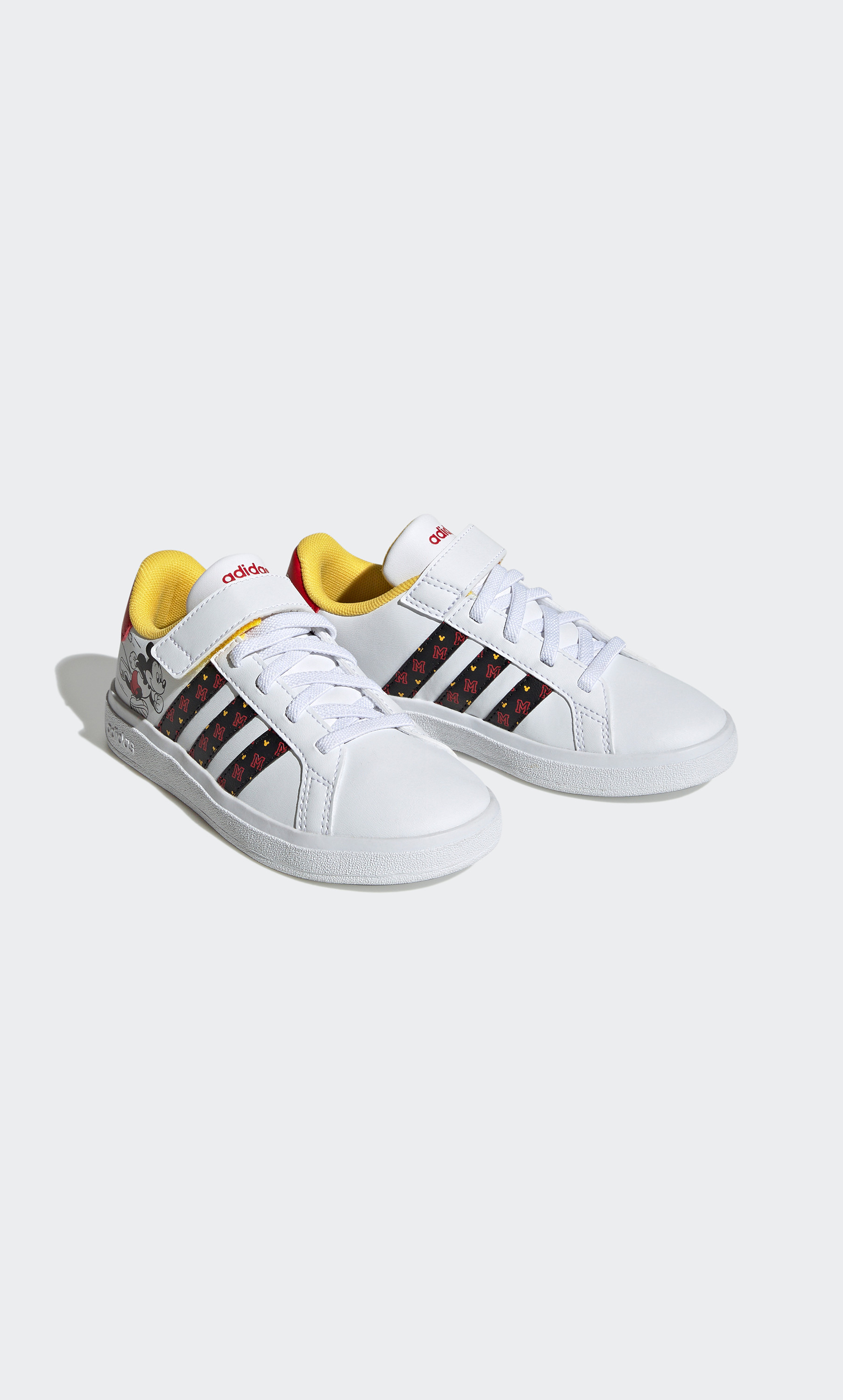 HP7760 حذاء تنس جراند كورت ميكي للاطفال  من اديداس-sports-boys-shoes-image-1