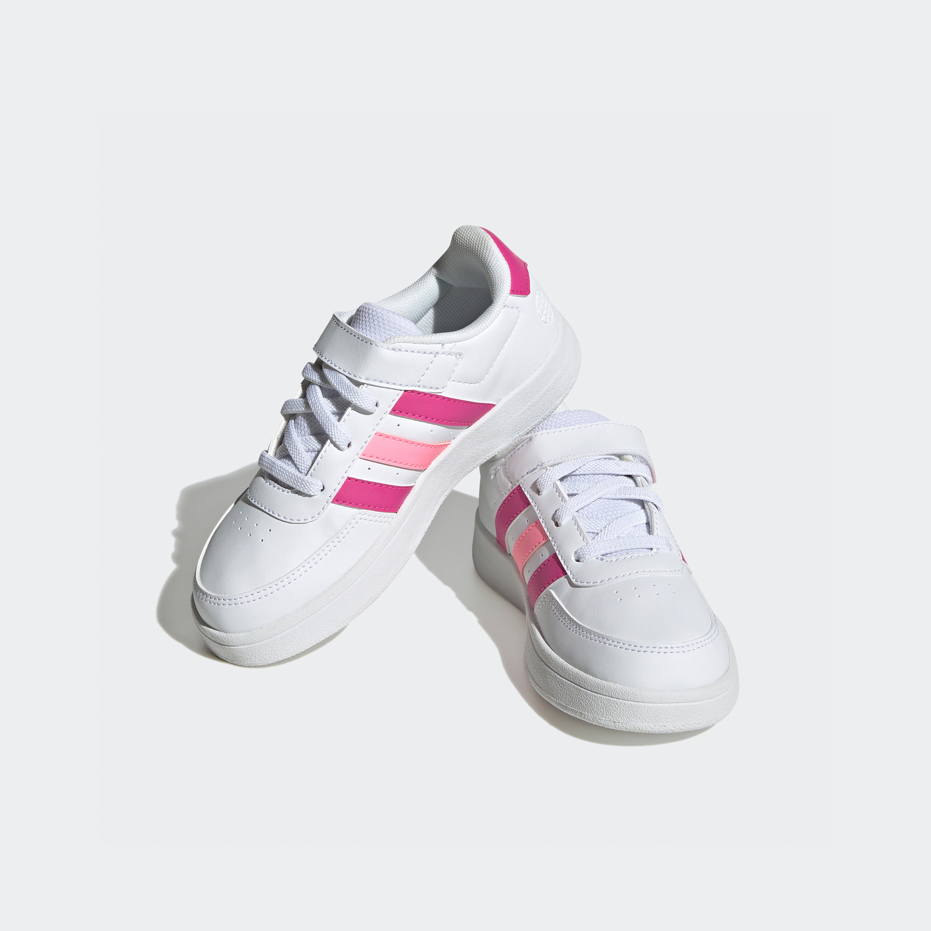 adidas Kids Breaknet Lifestyle Court Elastic Lace and Top Strap Shoes HP8966|OE-girls-shoes-sneakers-image-1