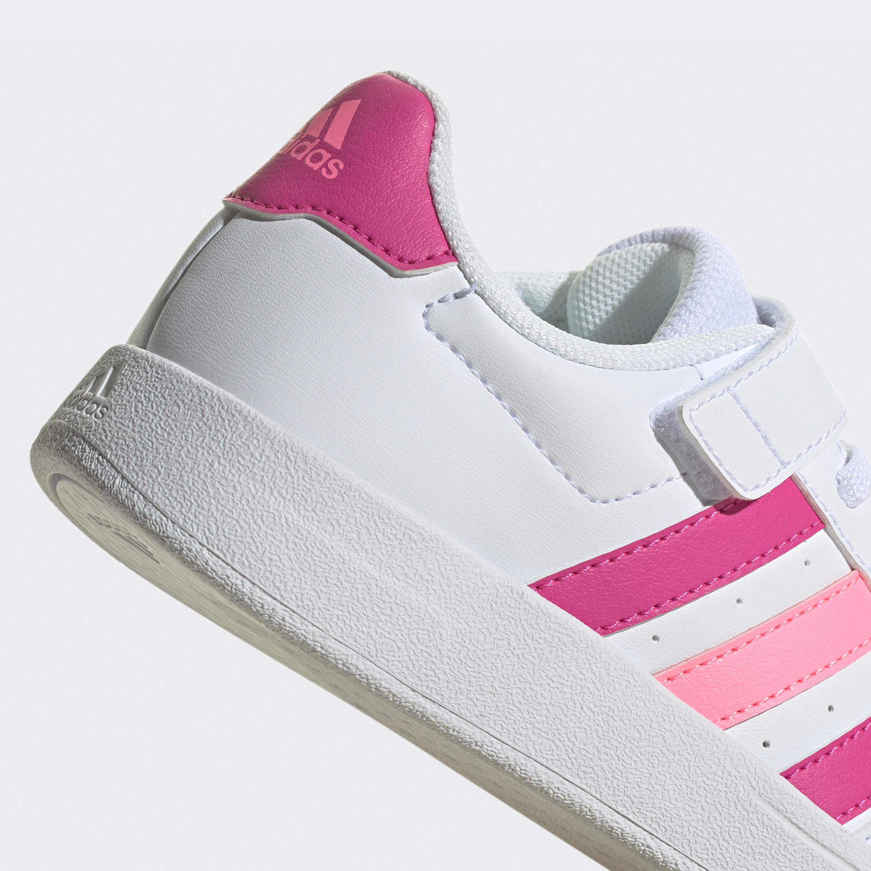 adidas Kids Breaknet Lifestyle Court Elastic Lace and Top Strap Shoes HP8966|OE-girls-shoes-sneakers-image-8