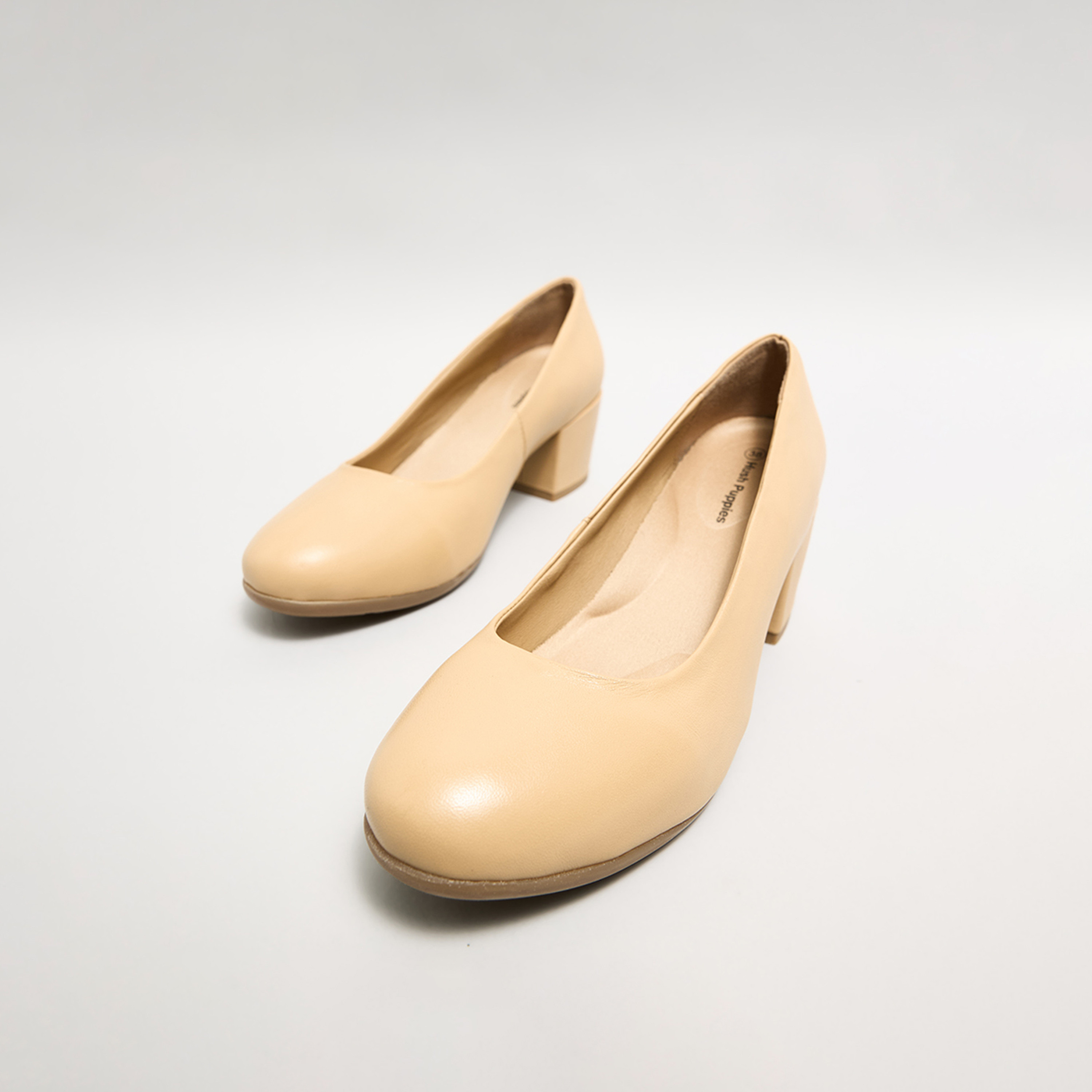 Hush Puppies Women's Slip-On Block Heels Pumps | HPW-10102-women-shoes-heels-image-2