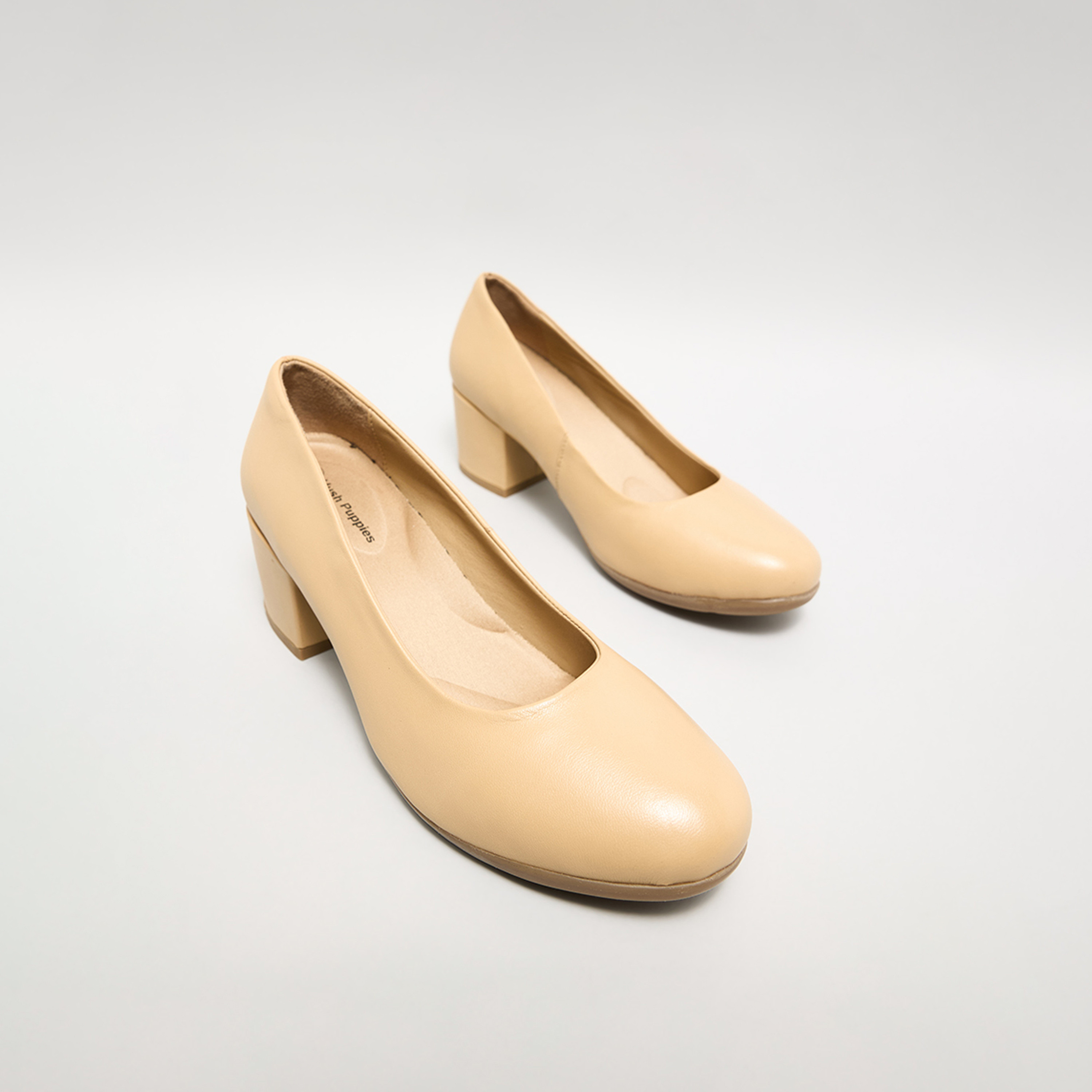 Hush Puppies Women's Slip-On Block Heels Pumps | HPW-10102-women-shoes-heels-image-4