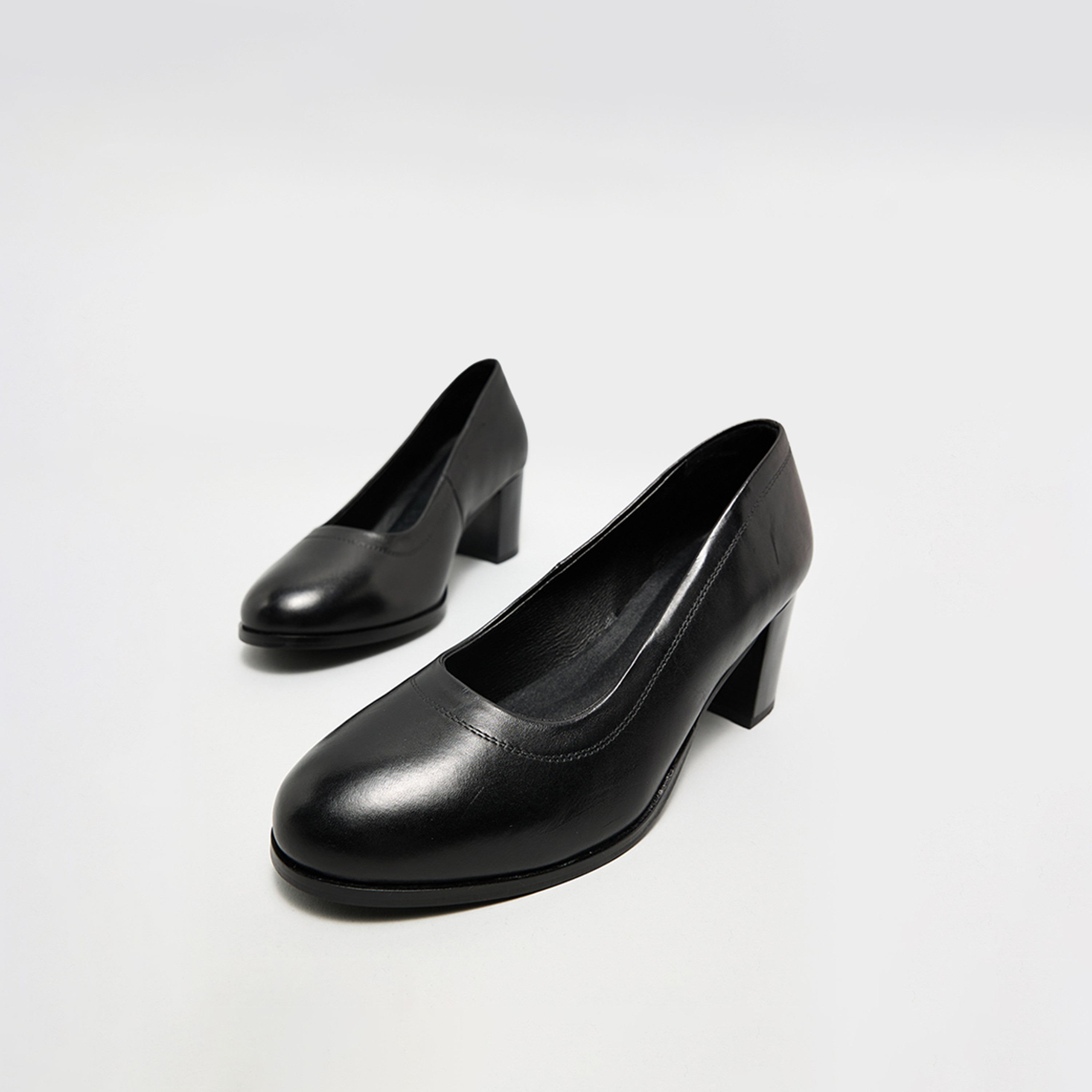 Hush Puppies Women's Slip-On Block Heels Pumps | HPW-20001-women-shoes-heels-image-2