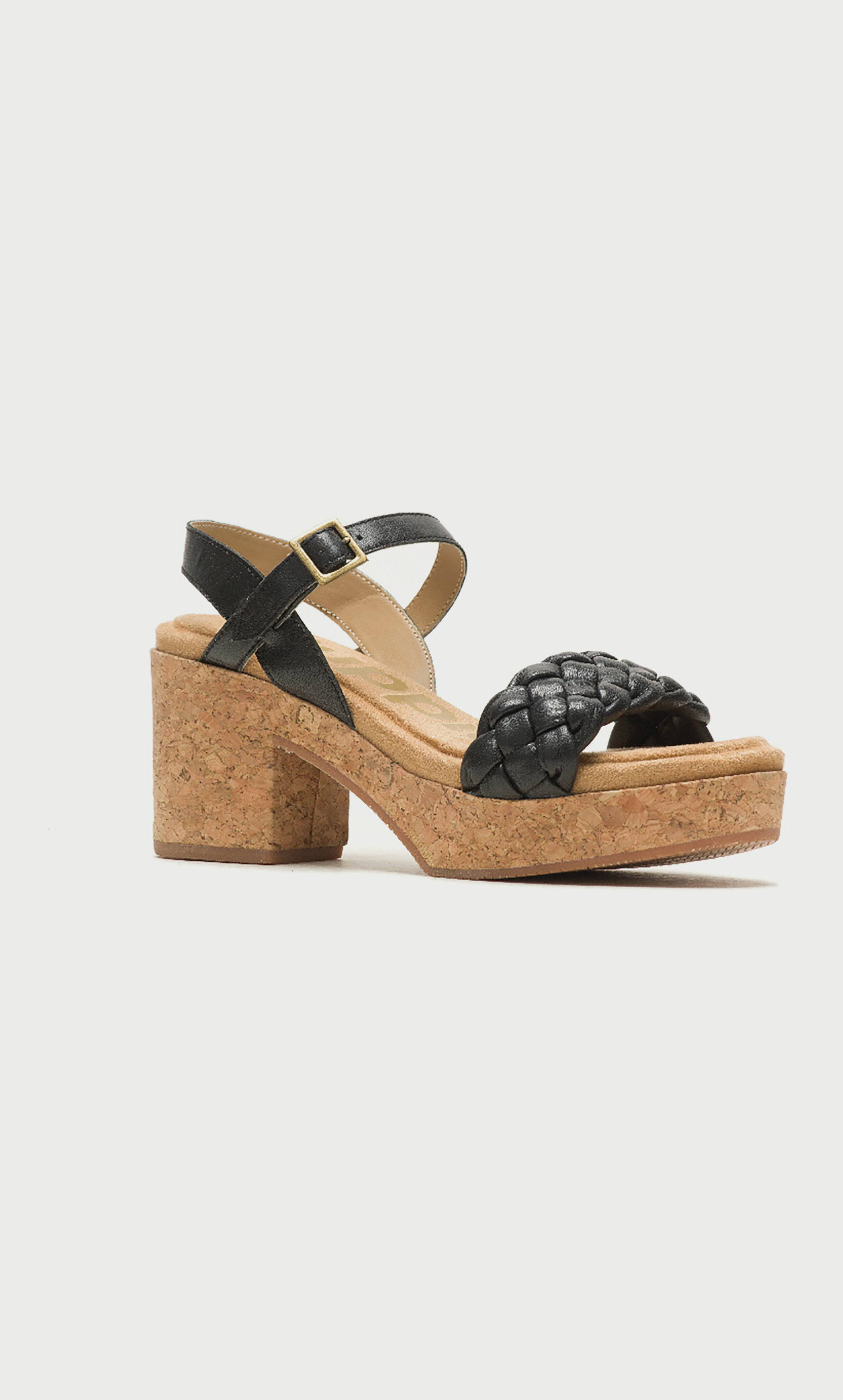 صندل نسائي بكعب عريض بوبي وإبزيم إغلاق من هاش بابيز -women-shoes-heels-image-1