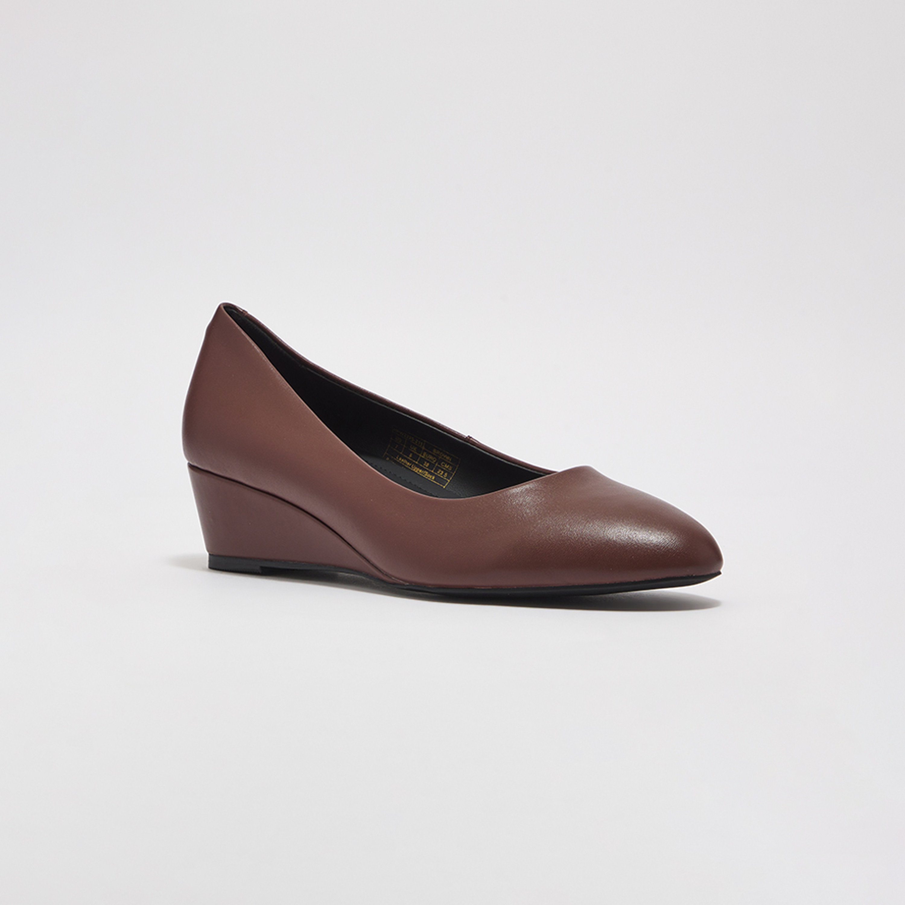 Dark brown hotsell wedge pumps