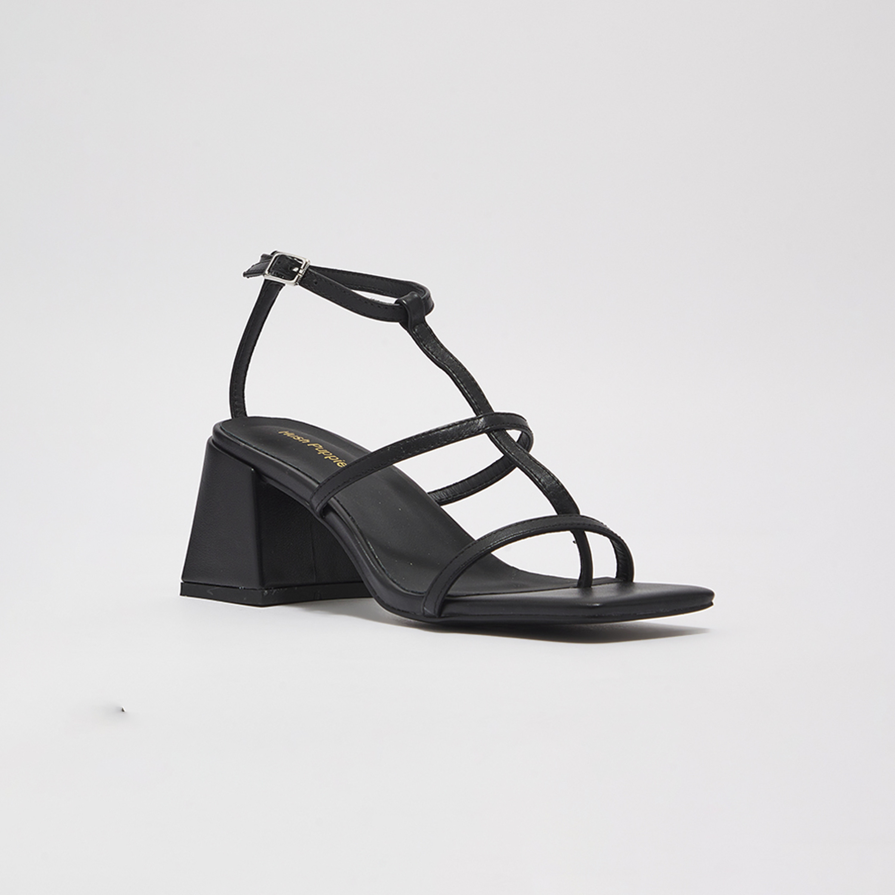  HPW4443-001 | صنادل نسائية من هاش بابيز بكعب عريض مع شريط للكاحل -women-shoes-heels-image-1
