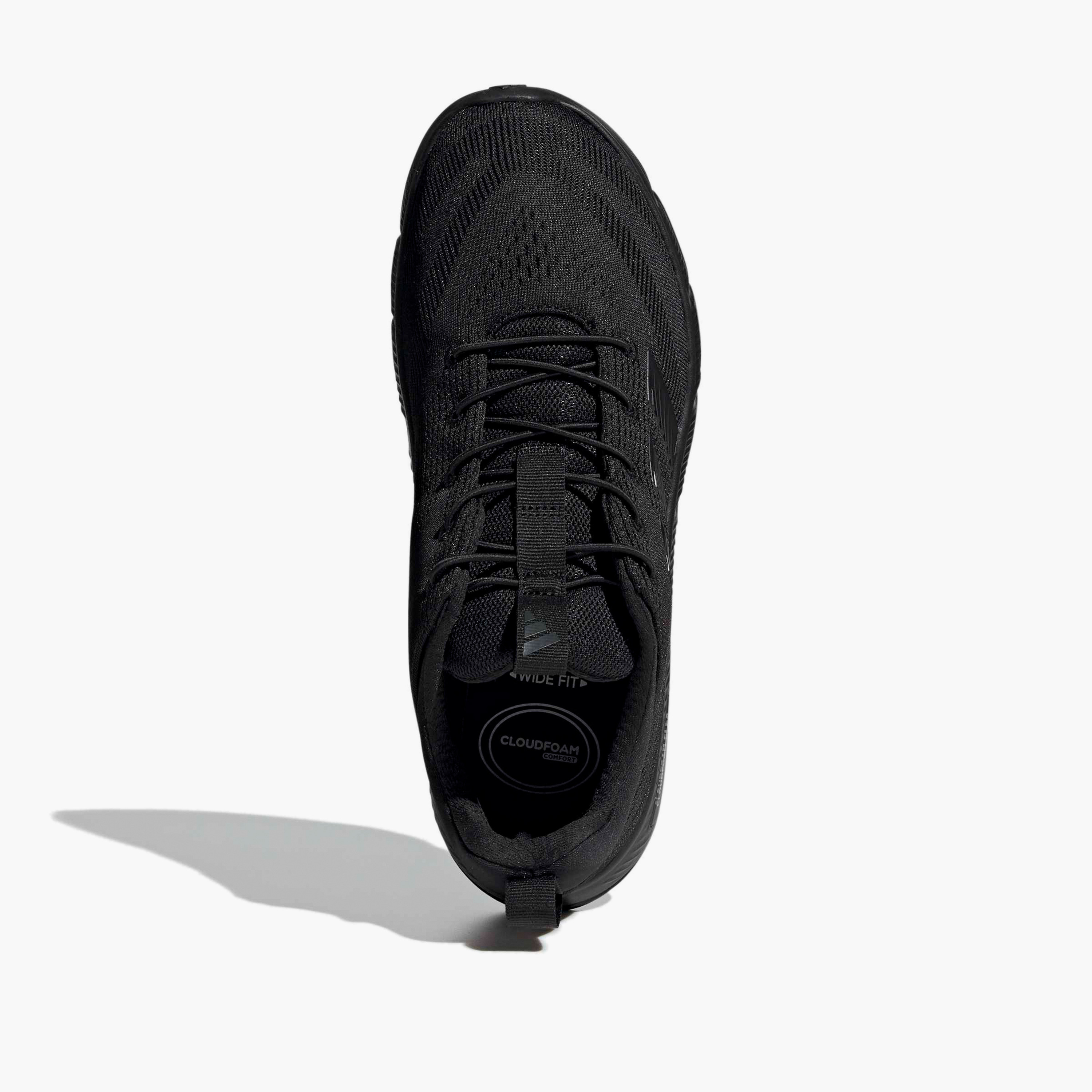 Adidas Men Cloudfoam Flex - Elastic Laces Slip-On Sneakers-sports-men-shoes-image-4