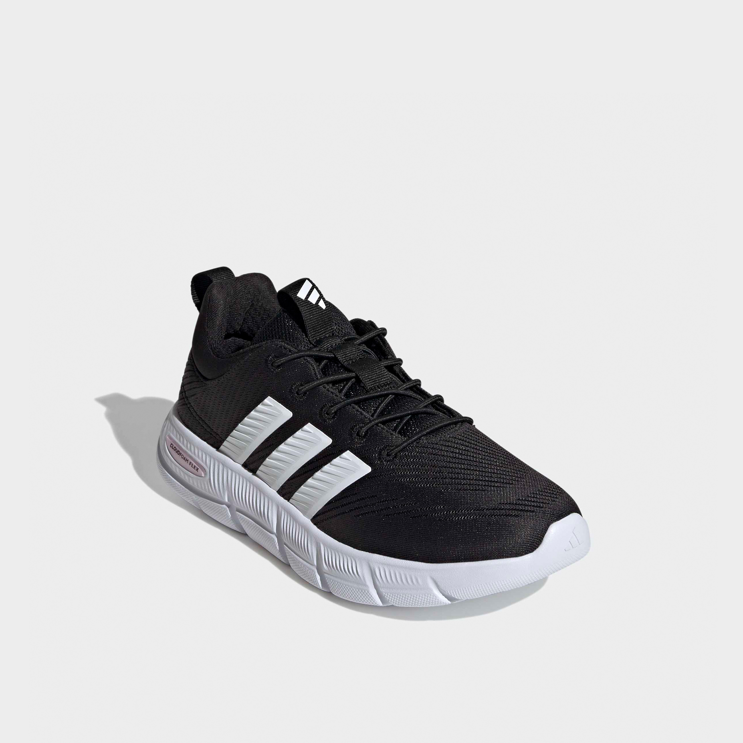 Adidas Women Cloudfoam Flex Elastic Laces Slip-On Ankle Sneakers-women-shoes-sneakers-image-1