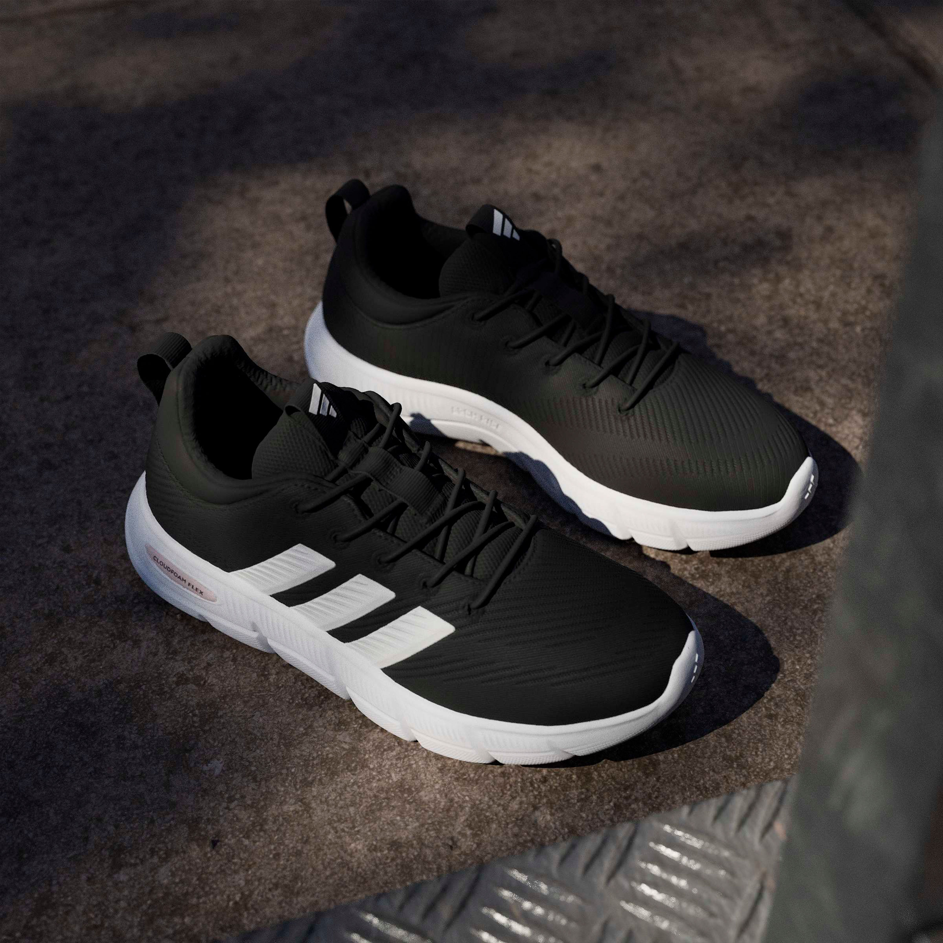 Adidas Women Cloudfoam Flex Elastic Laces Slip-On Ankle Sneakers-women-shoes-sneakers-image-10