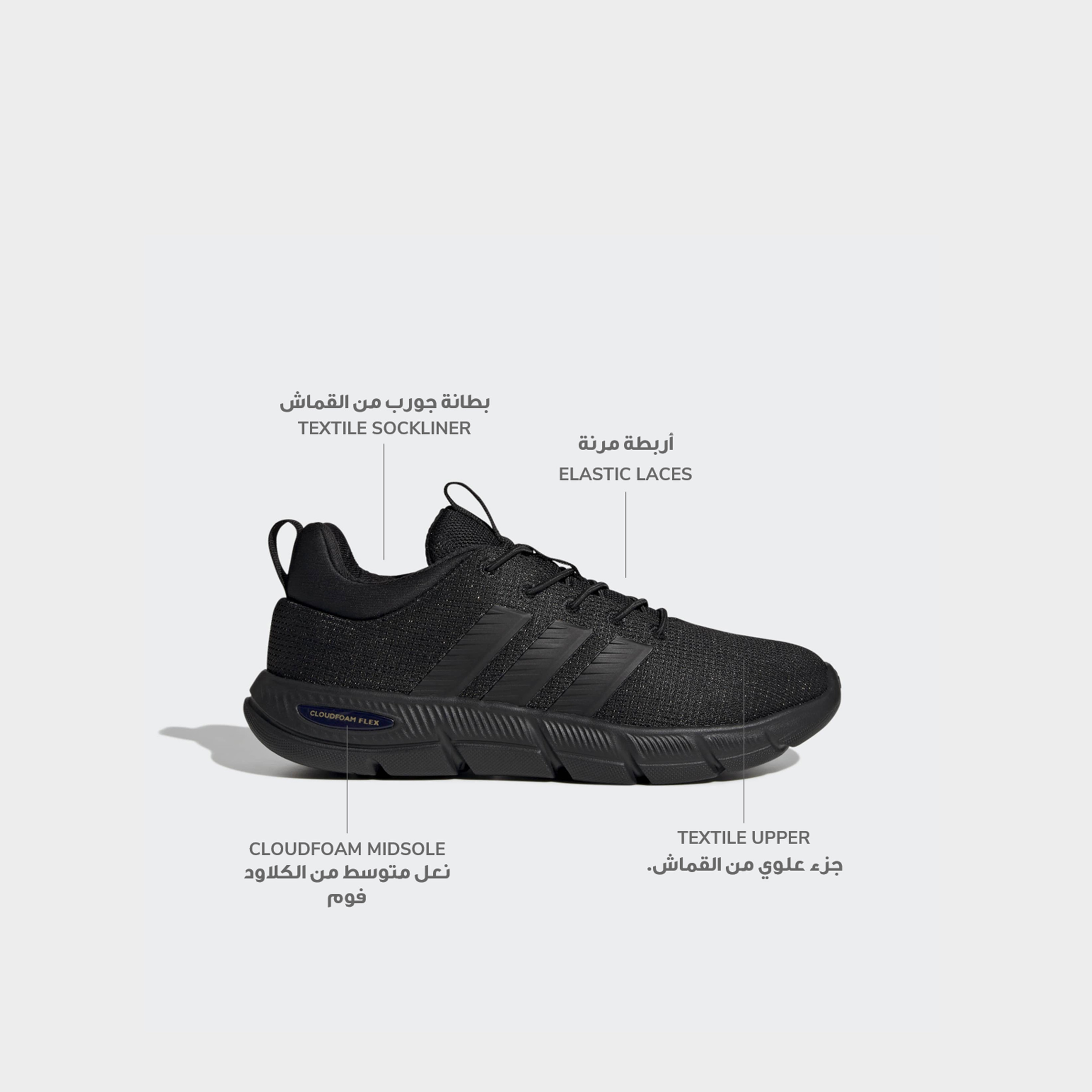 Adidas Women Cloudfoam Flex Lace-Up Ankle Sneakers-women-shoes-sneakers-image-2