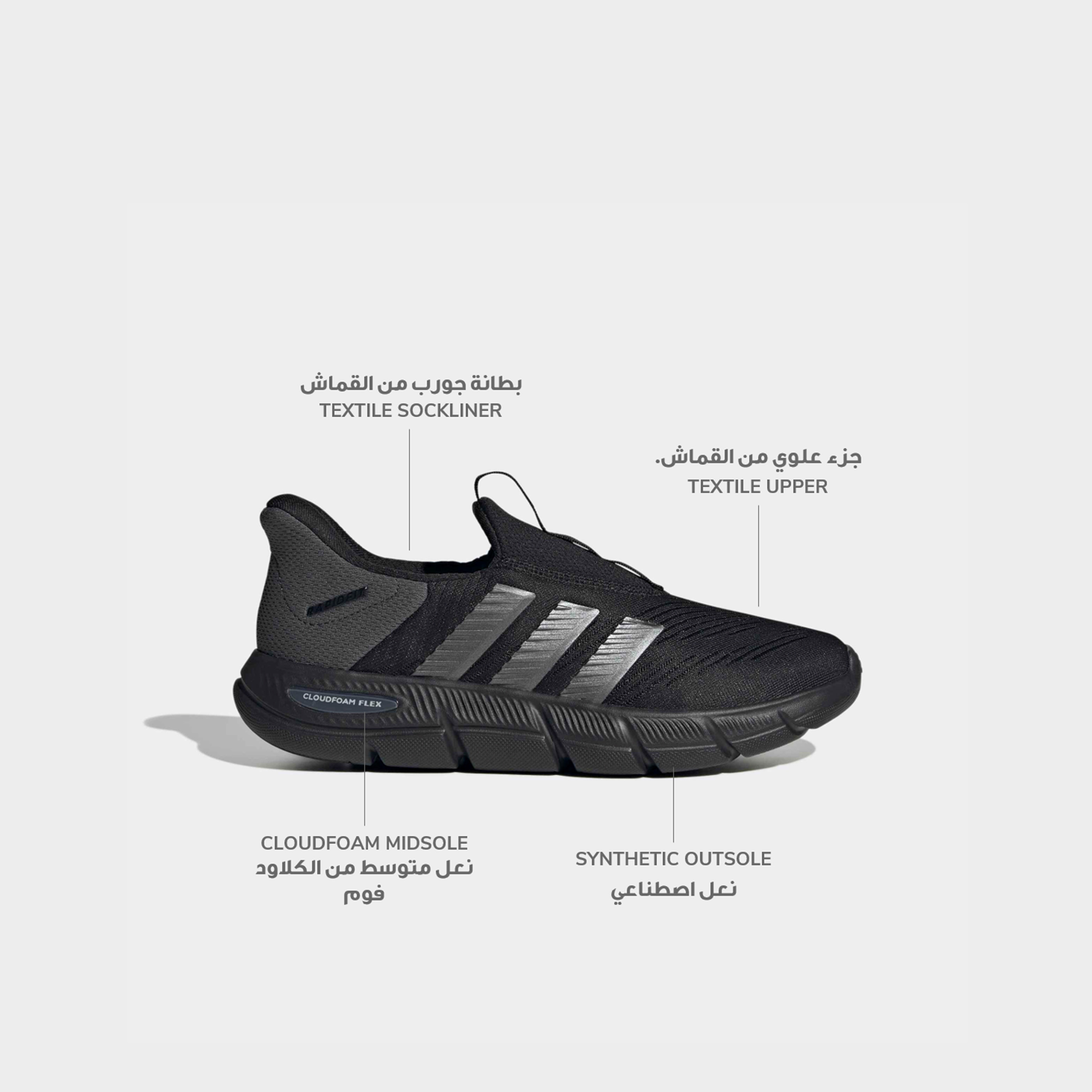 Adidas Women Cloudfoam Flex Lounge Rapidf Slip-On Ankle Sneakers-women-shoes-sneakers-image-2