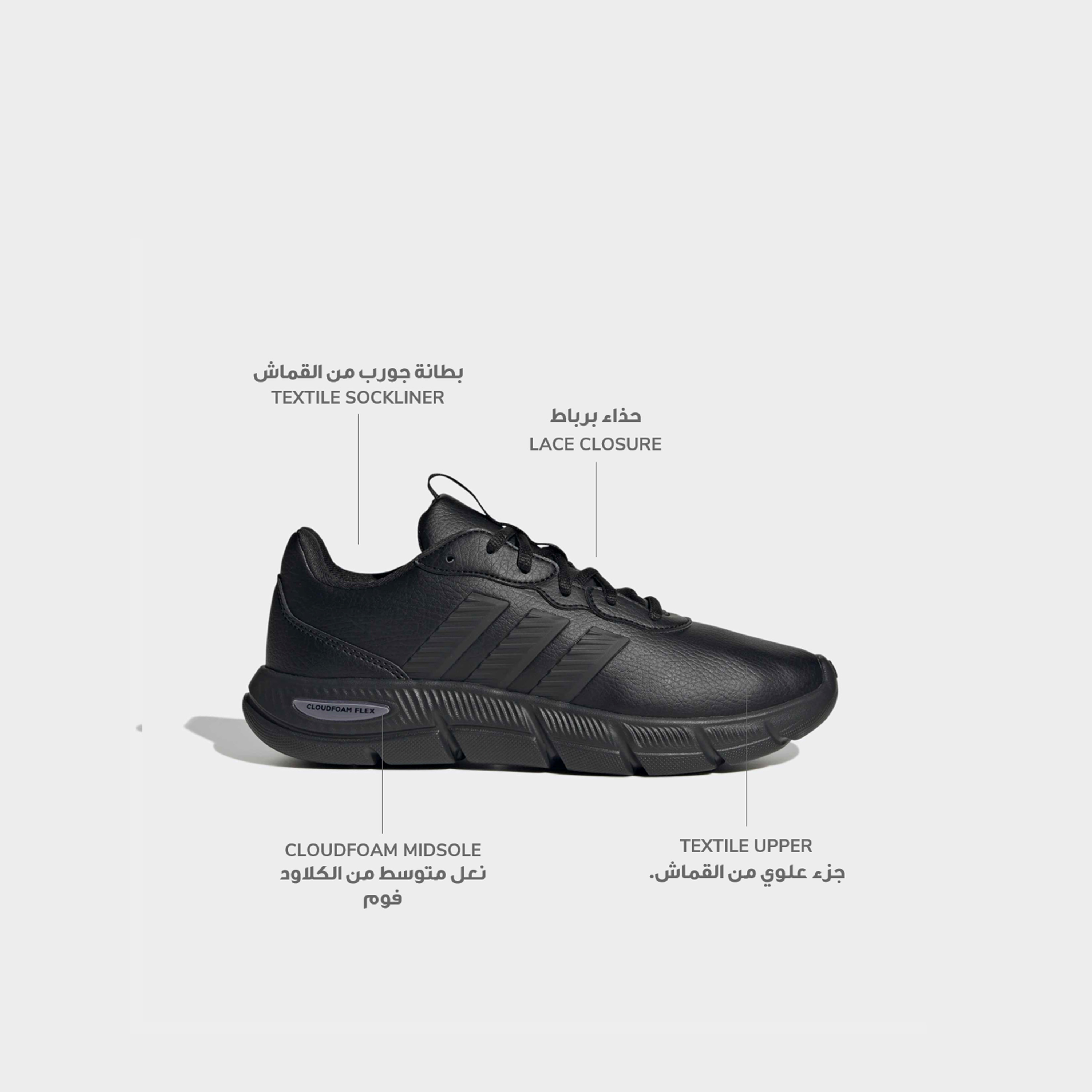 حذاء سنيكرز بطول الكاحل ورباط إغلاق كلاود فوم فليكس للنساء من أديداس-sports-women-shoes-image-2