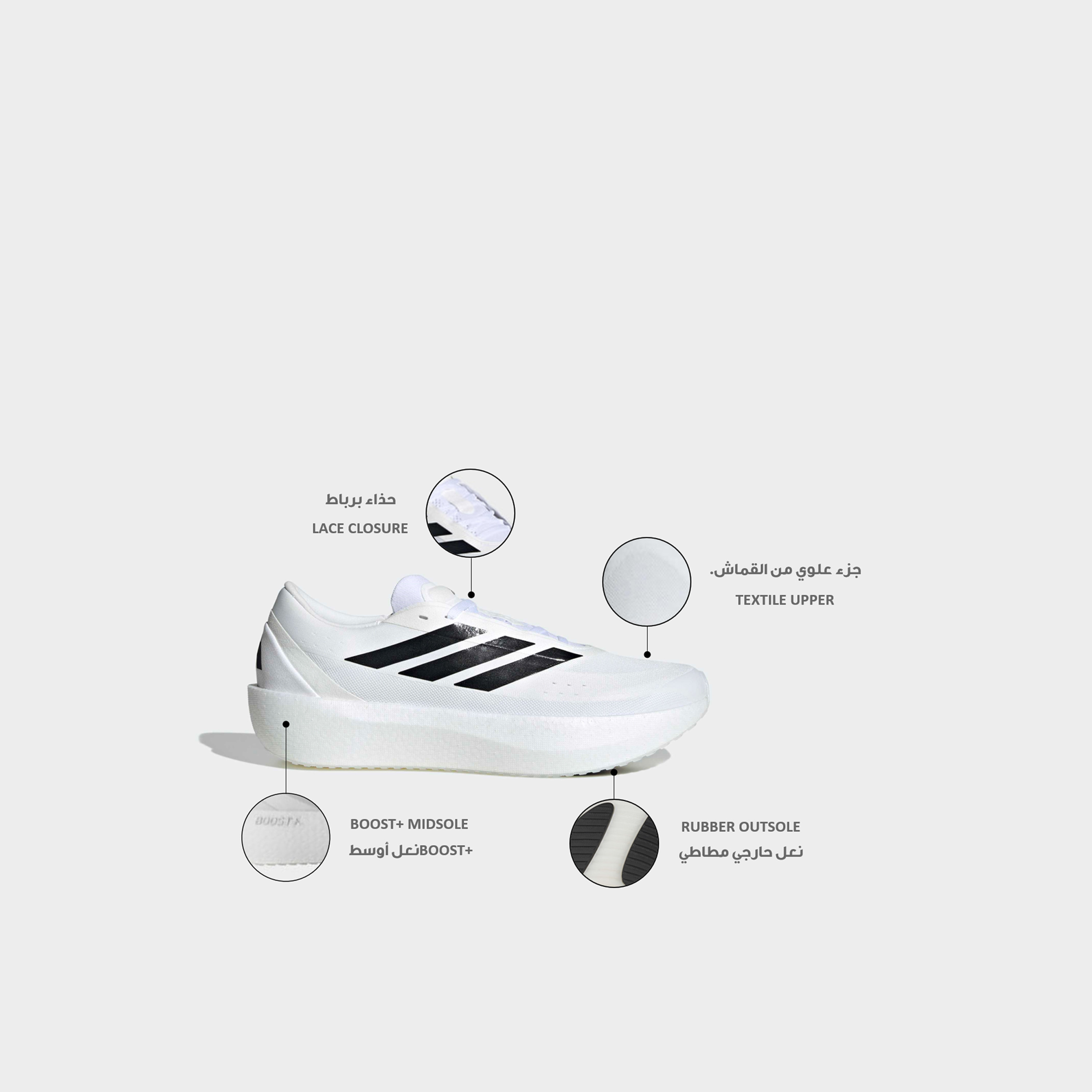 حذاء رياضي بارز الملمس برباط إغلاق زين بوست للرجال من أديداس-sports-men-shoes-image-2