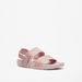 Kappa Women's Logo Print Sandals with Hook and Loop Closure-Women%27s Flat Sandals-thumbnailMobile-1