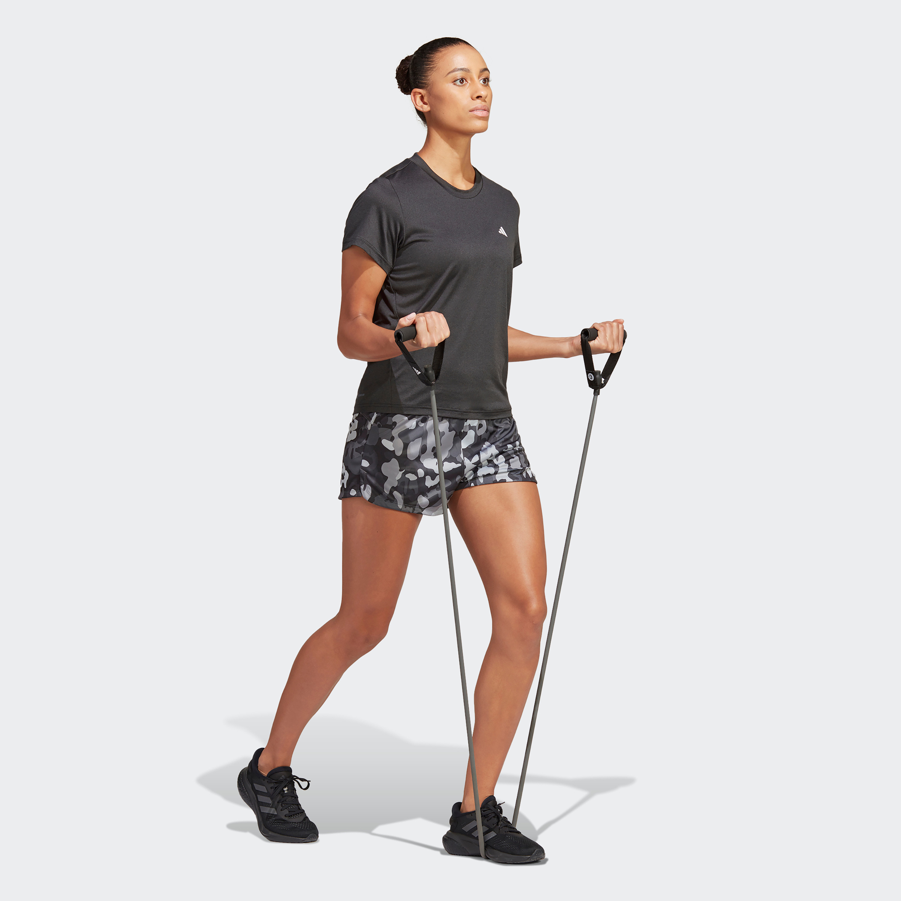 Adidas Pcr Training Essential Aop Women Printed Shorts-sports-women-clothing-athleticskirtsandshorts-image-2