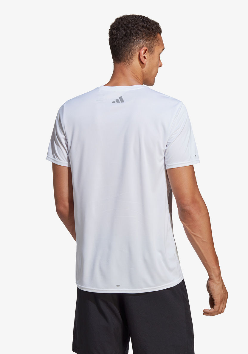 Adidas Printed T-shirt with Round Neck and Short Sleeves-T Shirts & Vests-image-1
