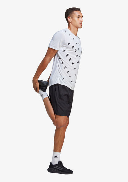Adidas Printed T-shirt with Round Neck and Short Sleeves-T Shirts & Vests-image-2