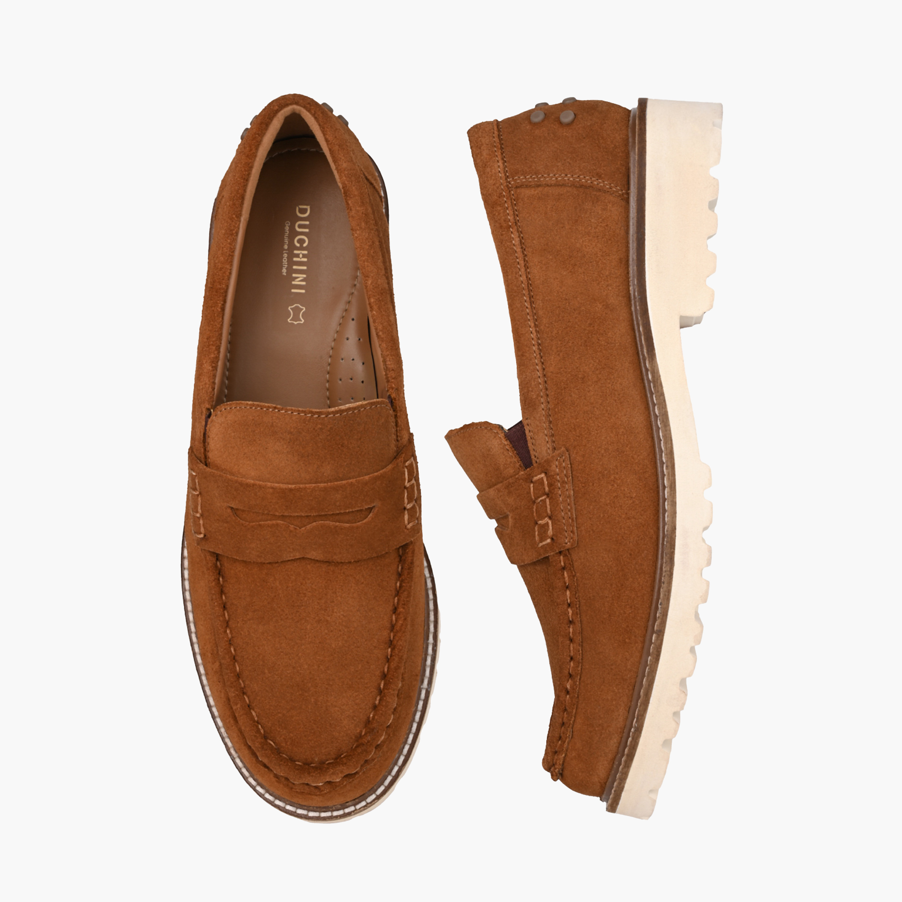 Duchini Women Leather Slip-On Loafers-women-shoes-flats-loafers-image-1