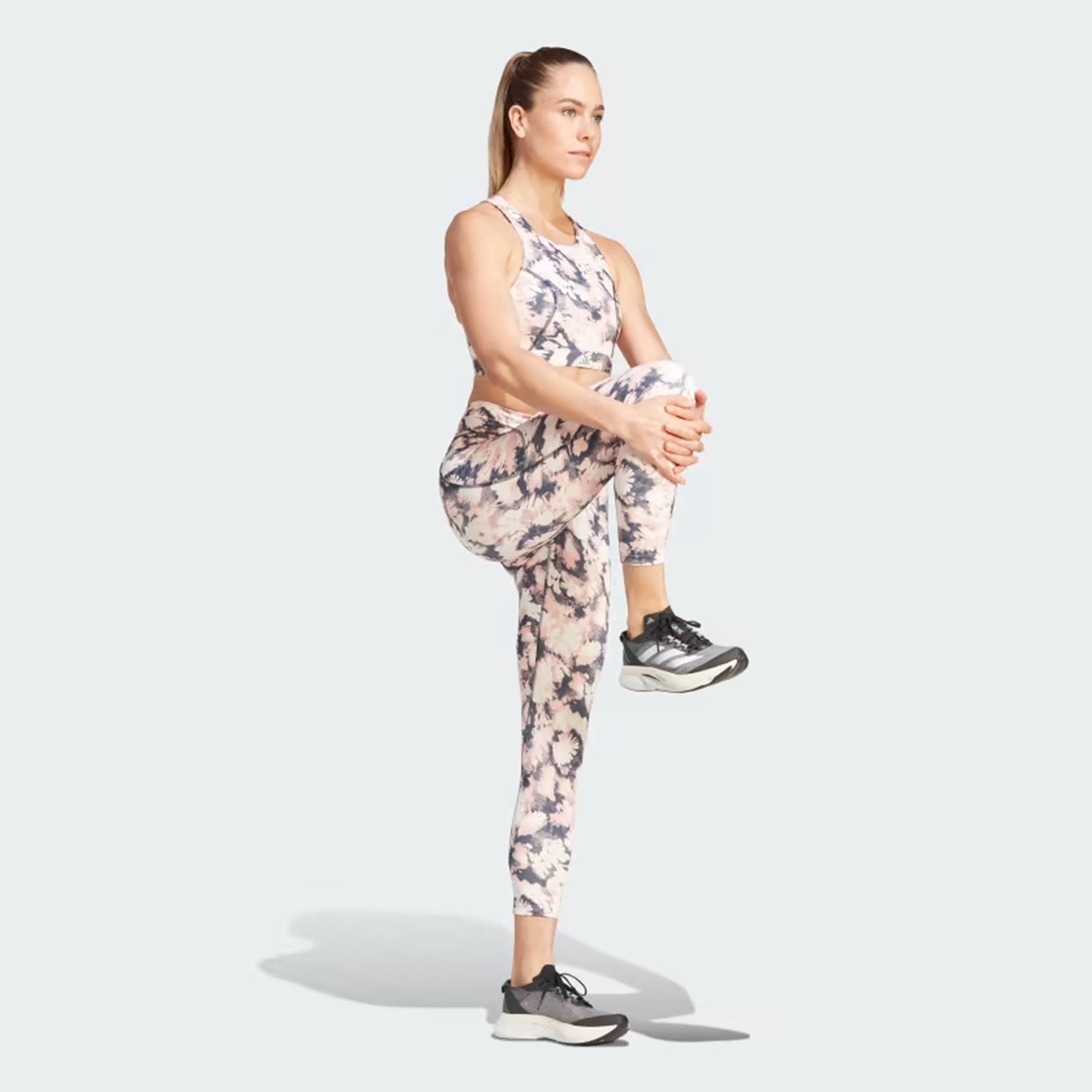  سروال ضيق للسيدات ديلي رن او بي من اديداس-women-clothing-bottoms-leggings-image-2