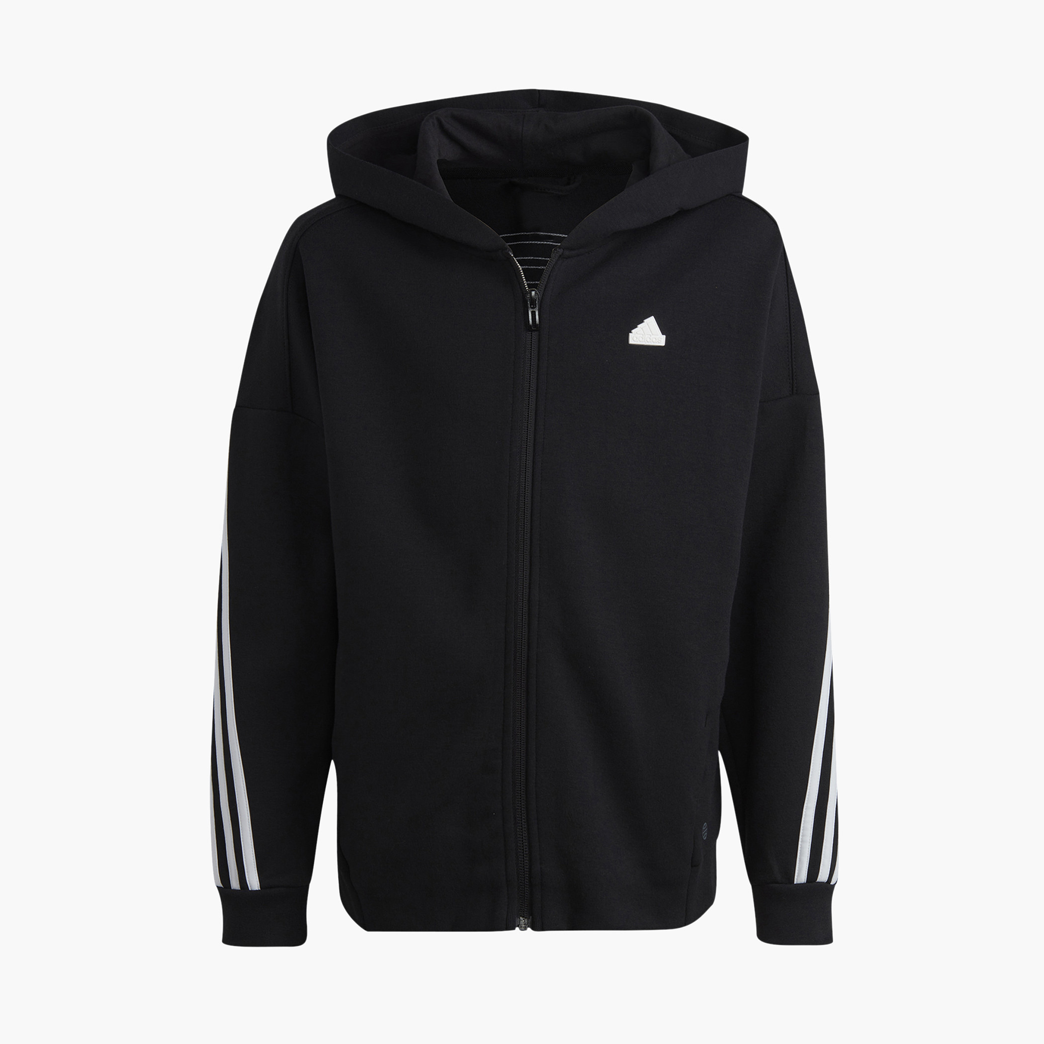 Buy adidas Stripe Detail Zip Through Hoodie with Long Sleeves Online Babyshop UAE