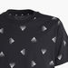 adidas All-Over Logo Print Round Neck T-shirt with Short Sleeves-Tops-thumbnailMobile-3