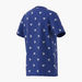 adidas All-Over Print T-shirt with Short Sleeves and Round Neck-T Shirts-thumbnailMobile-2