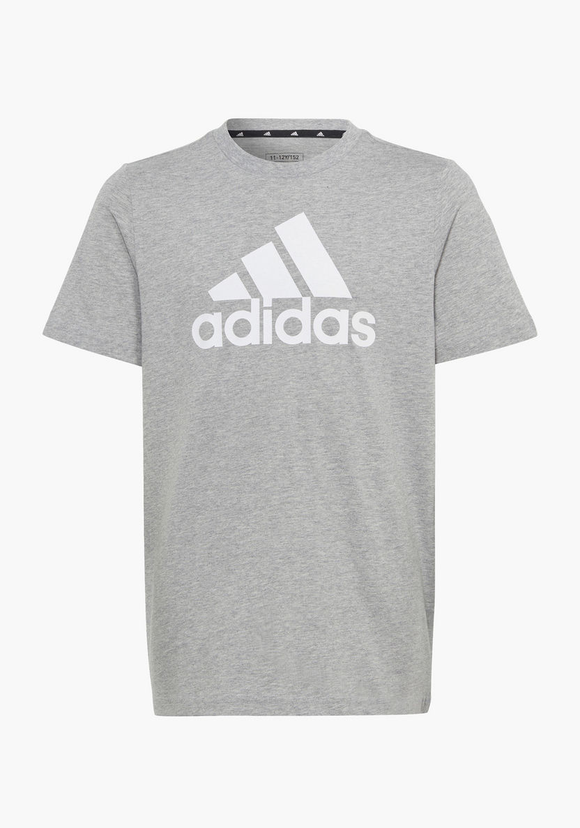 adidas Logo Print T-shirt-Tops-image-0