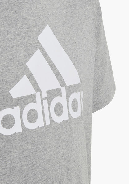 adidas Logo Print T-shirt-Tops-image-4