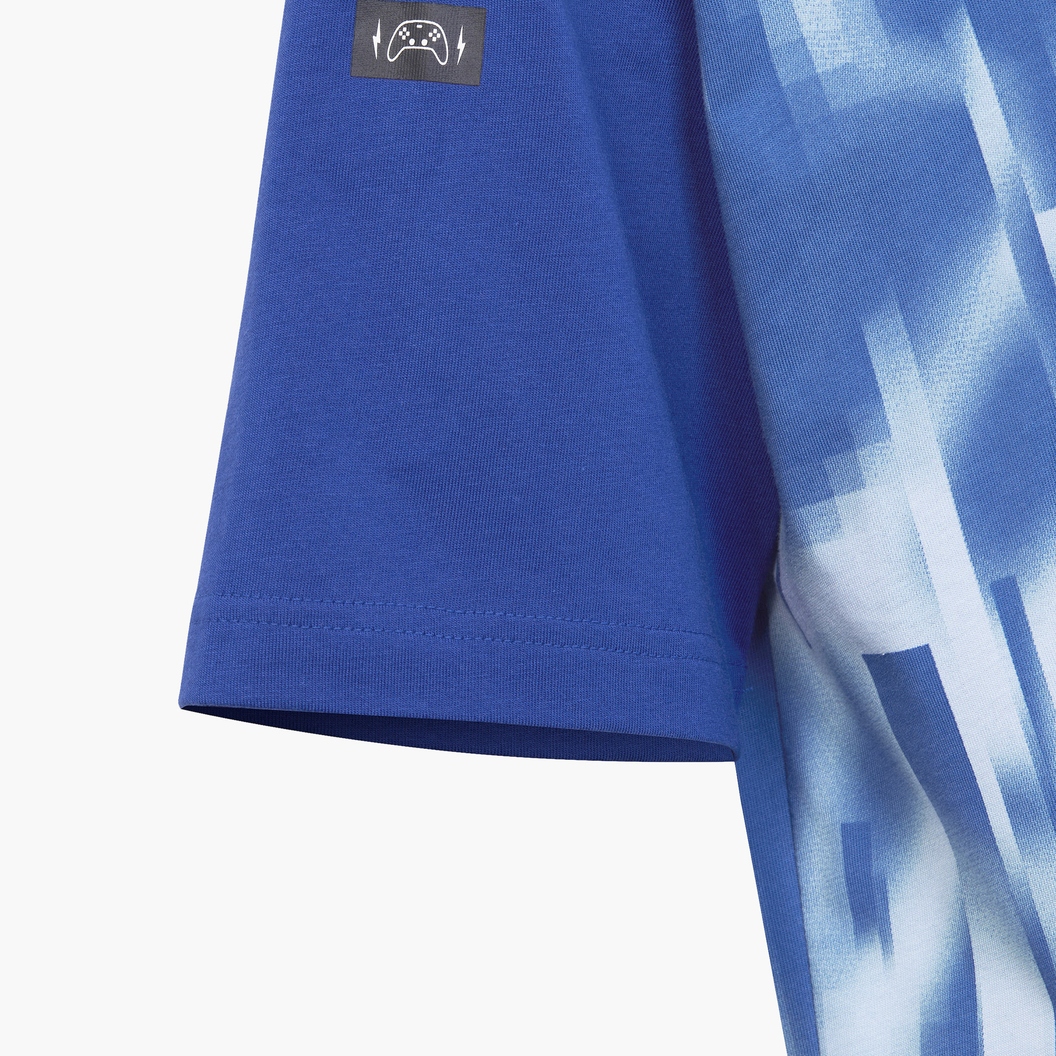 adidas All-Over Print Round Neck T-shirt with Short Sleeves-boys-clothing-sportswear-tops-image-4