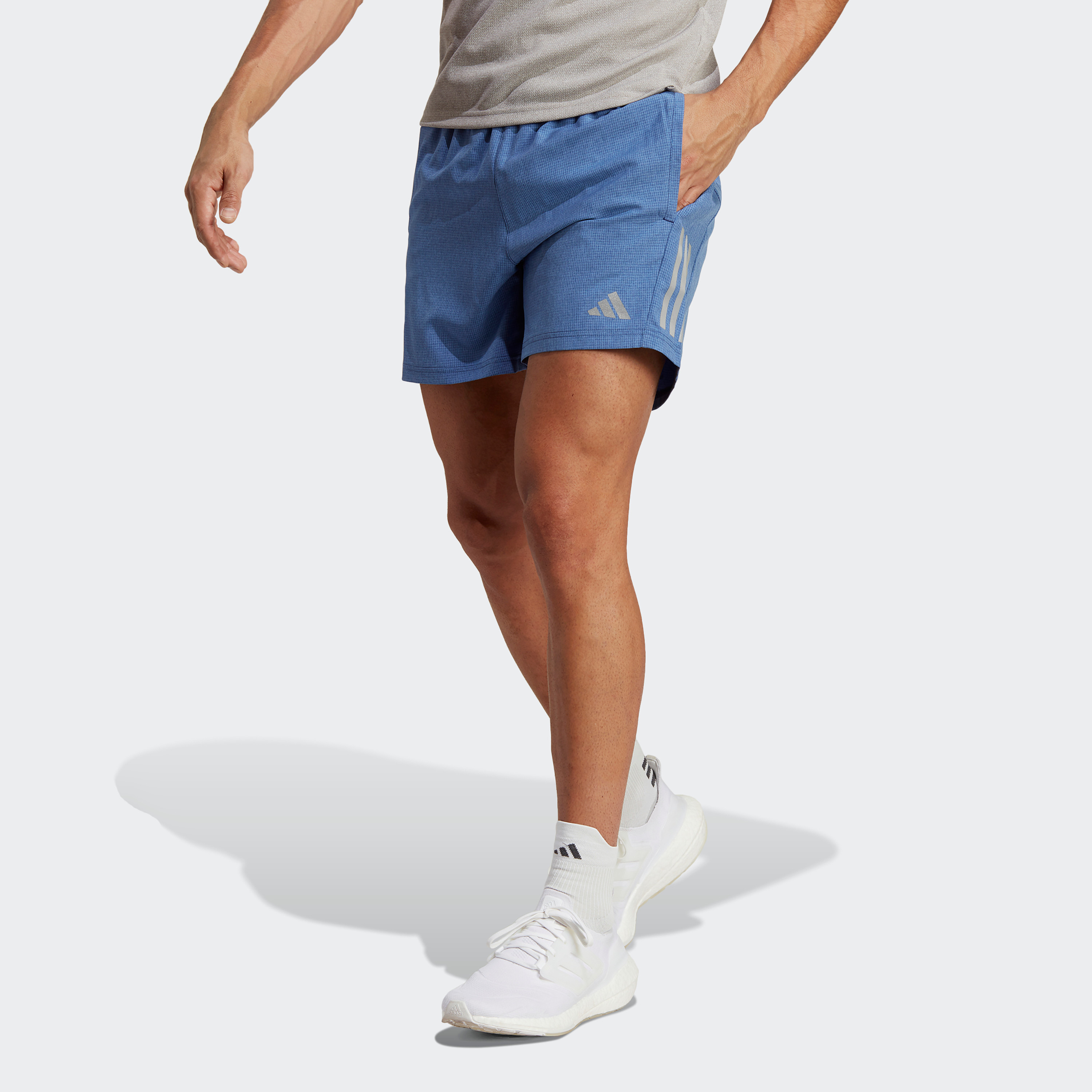 Adidas 3 stripe running sales shorts