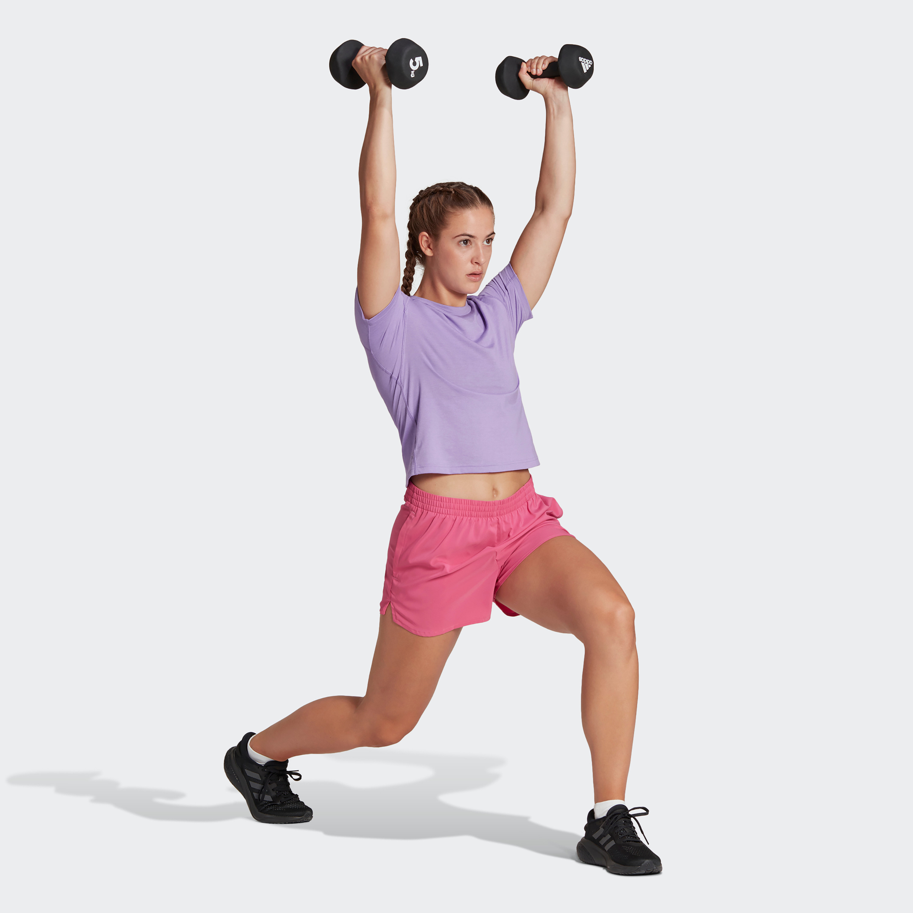  شورت دبليو لين في ان شو للنساء من اديداس-sports-women-clothing-athleticskirtsandshorts-image-2