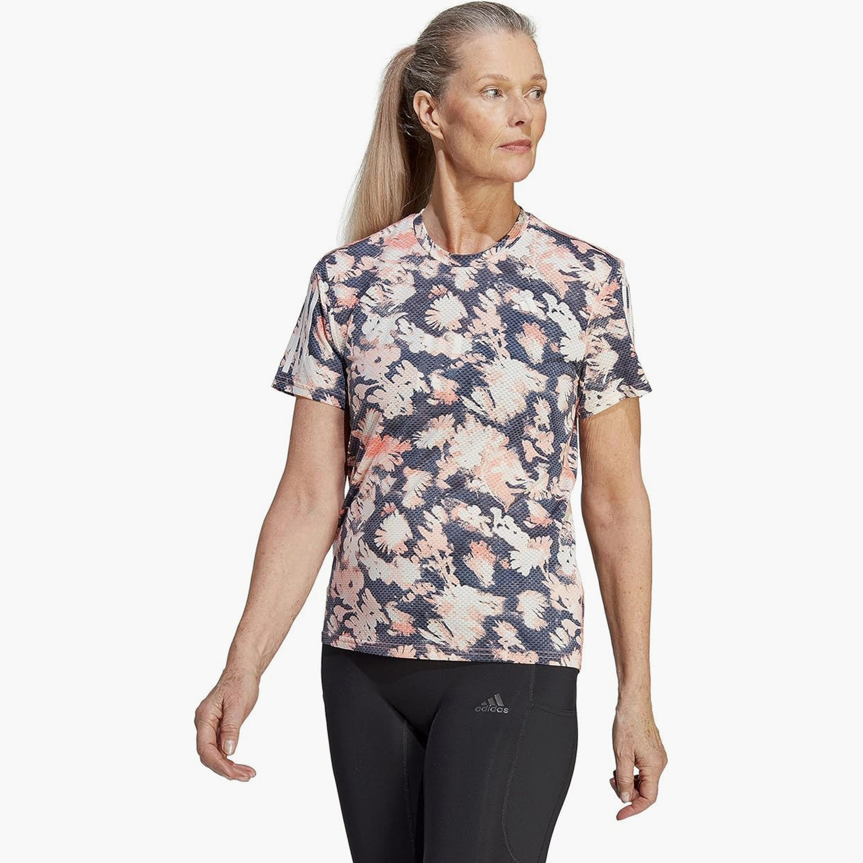  تيشيرتات او تي ر كولر زهرية للنساء من اديداس-sports-women-clothing-tshirtsandvests-image-1