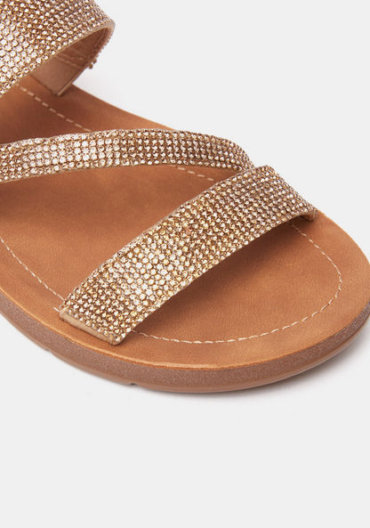 Le Confort Embellished Cross Strap Comfort Sandals