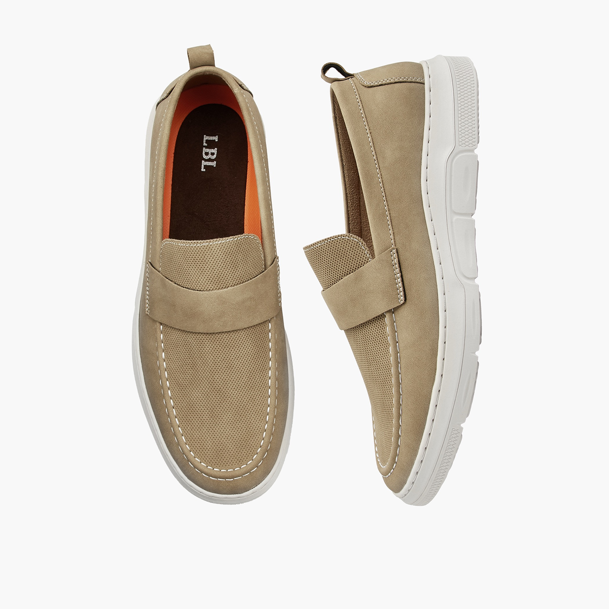 LBL by Shoexpress Solid Slip-On Loafers with Pull Tabs-men-shoes-loafersandmoccasins-image-1