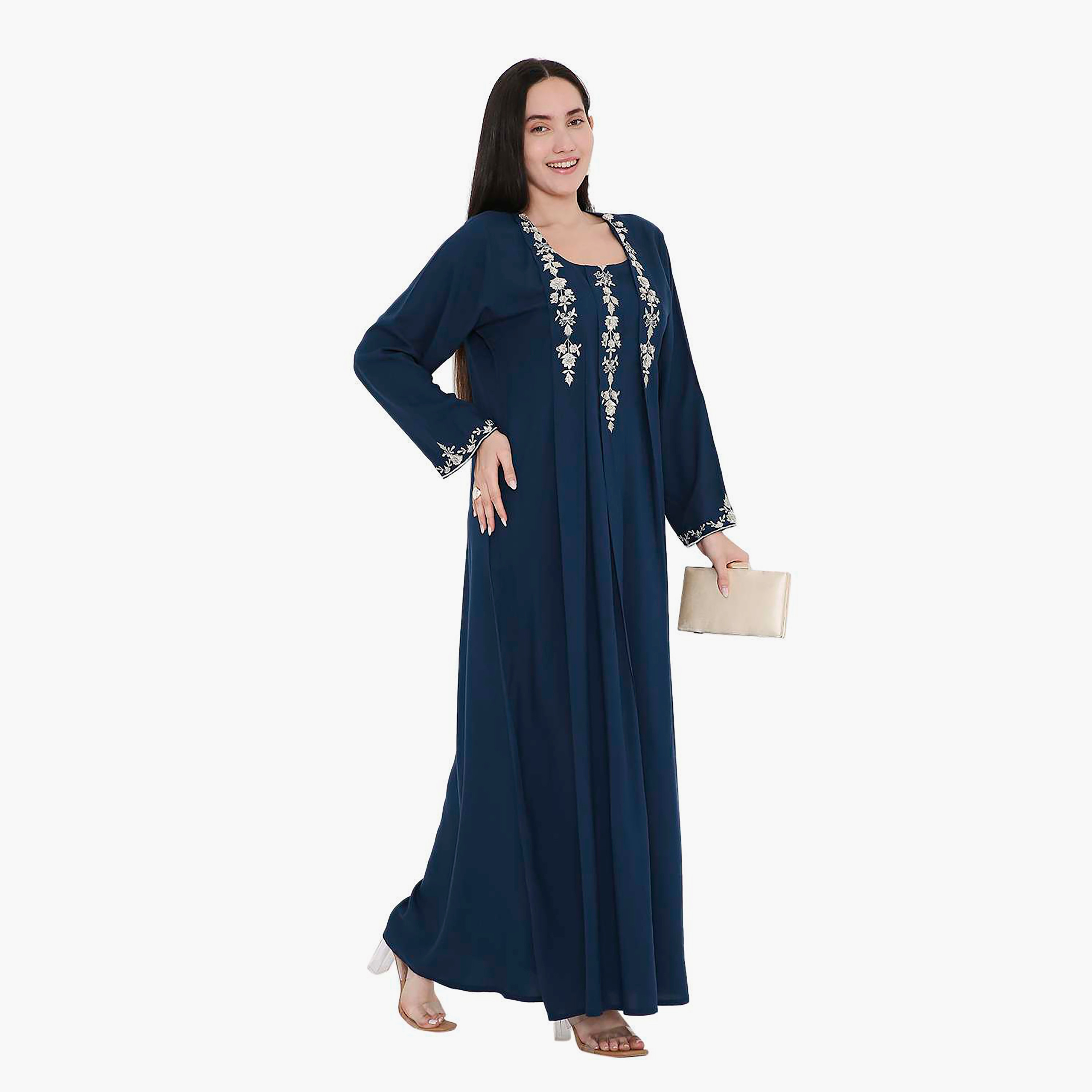 Hana & Sara Floral Embroidered Jalabiya-women-arabicclothing-jalabiyas-image-12