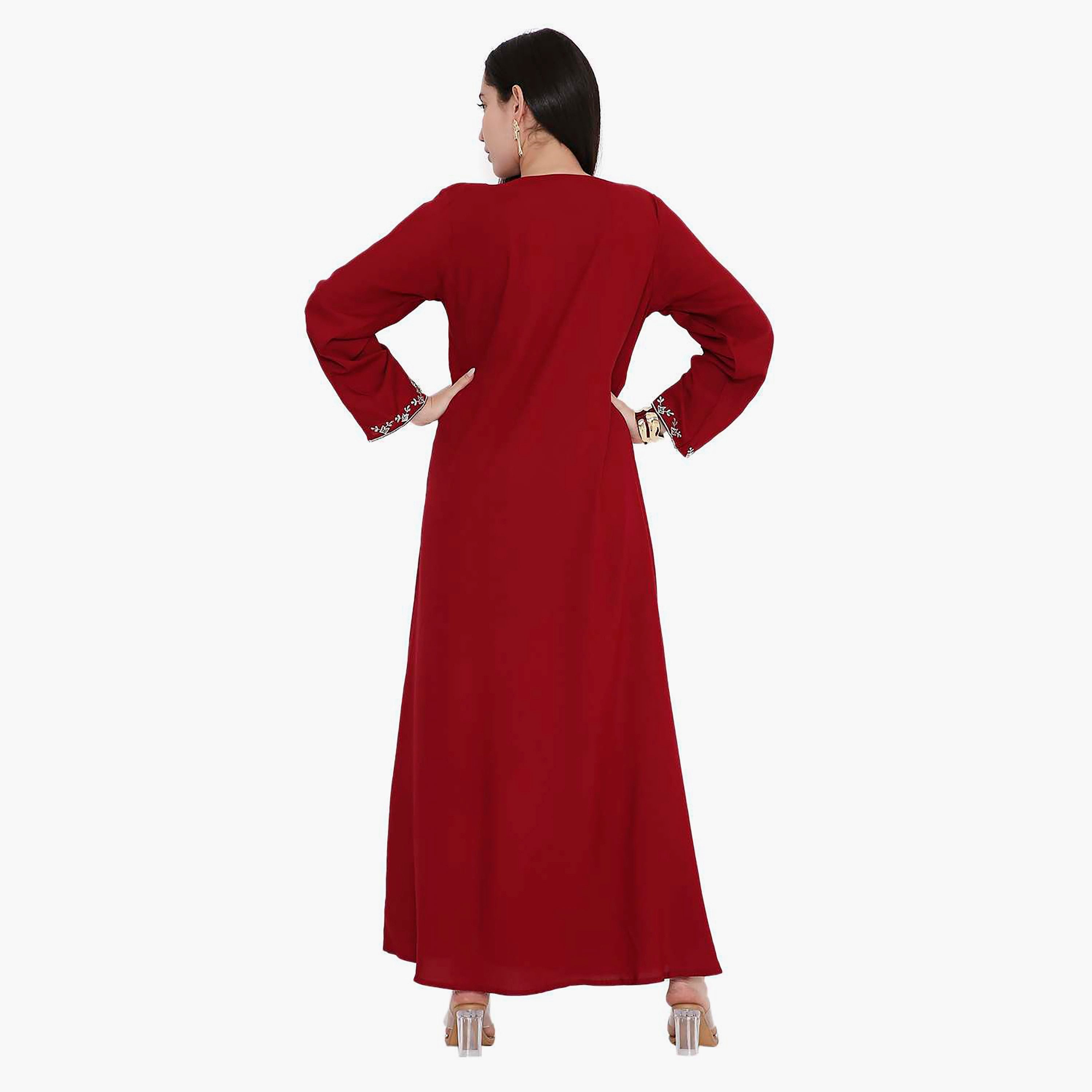 جلابية مطرزة بالزهور من هانا اند سارة-women-arabicclothing-jalabiyas-image-5