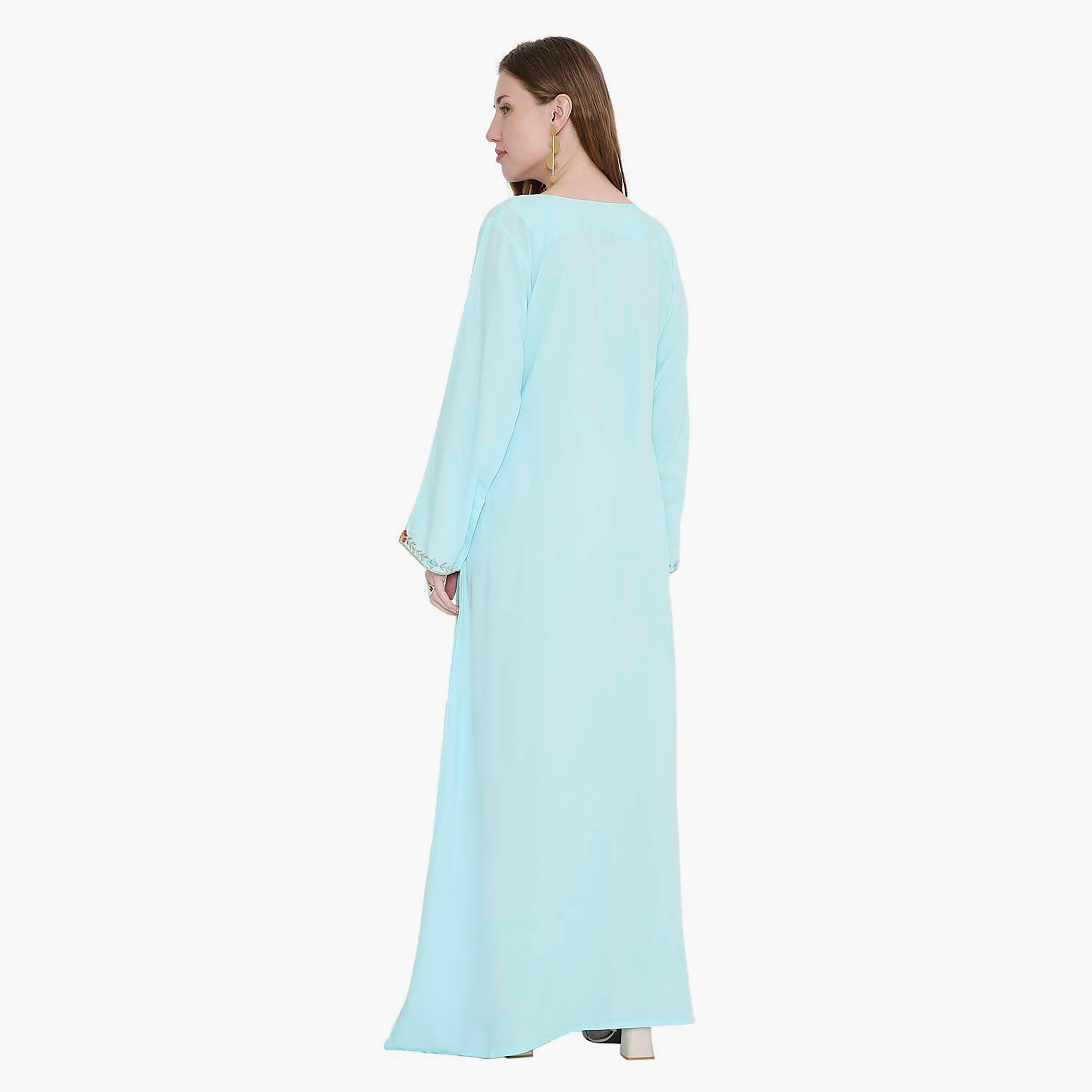 HanaandSara Floral Embroidered Women's Jalabiya-women-arabicclothing-jalabiyas-image-5