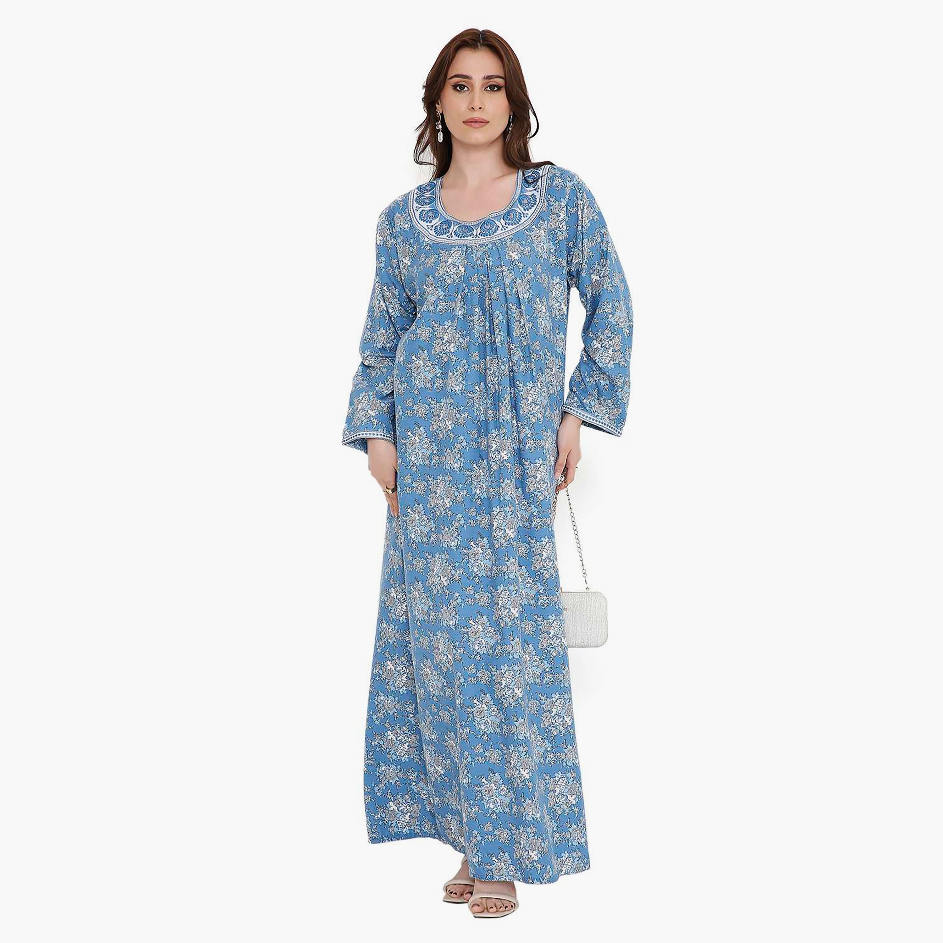 جلابية نسائية مطرزة بالورود من هانا اند سارة-women-arabicclothing-jalabiyas-image-11