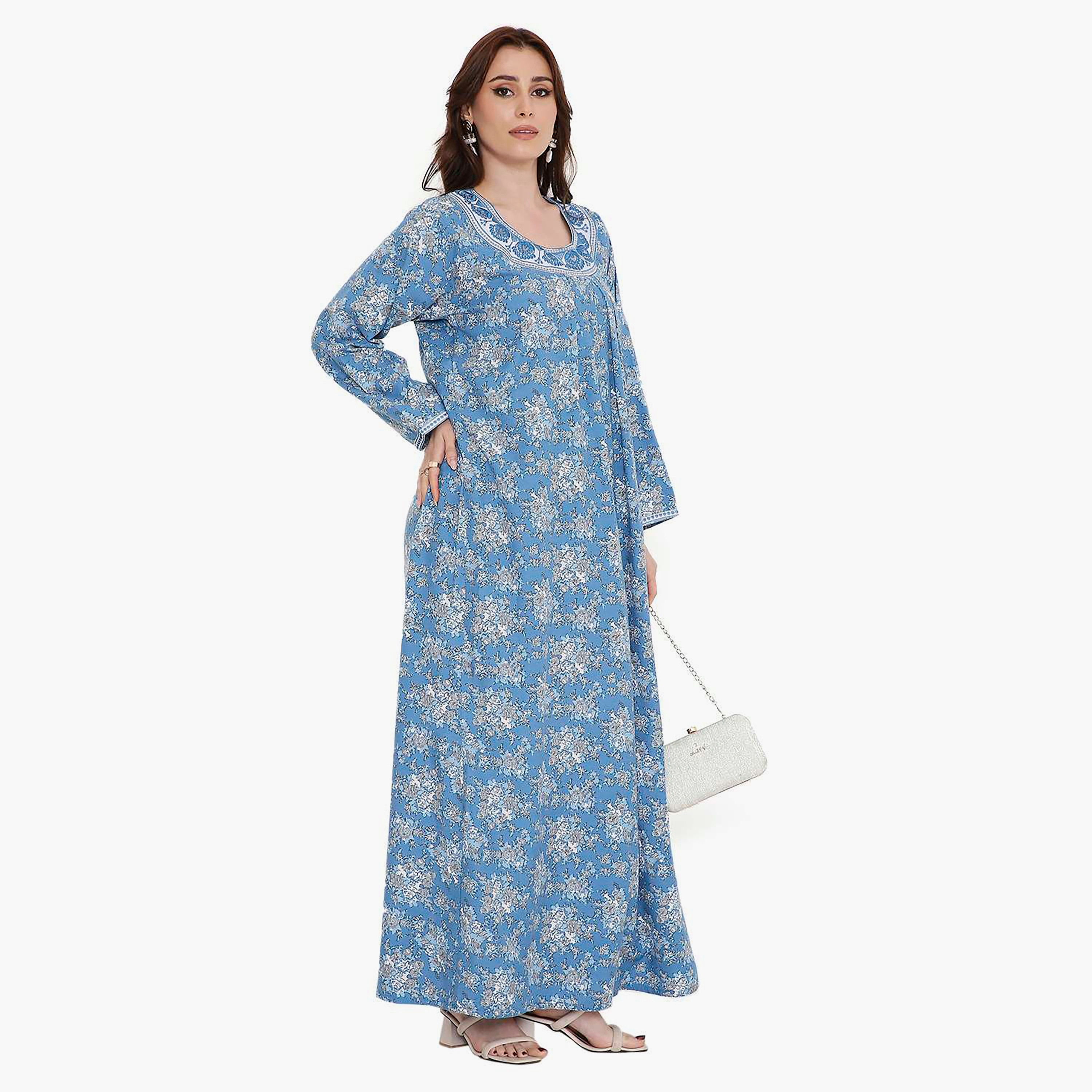 جلابية نسائية مطرزة بالورود من هانا اند سارة-women-arabicclothing-jalabiyas-image-14