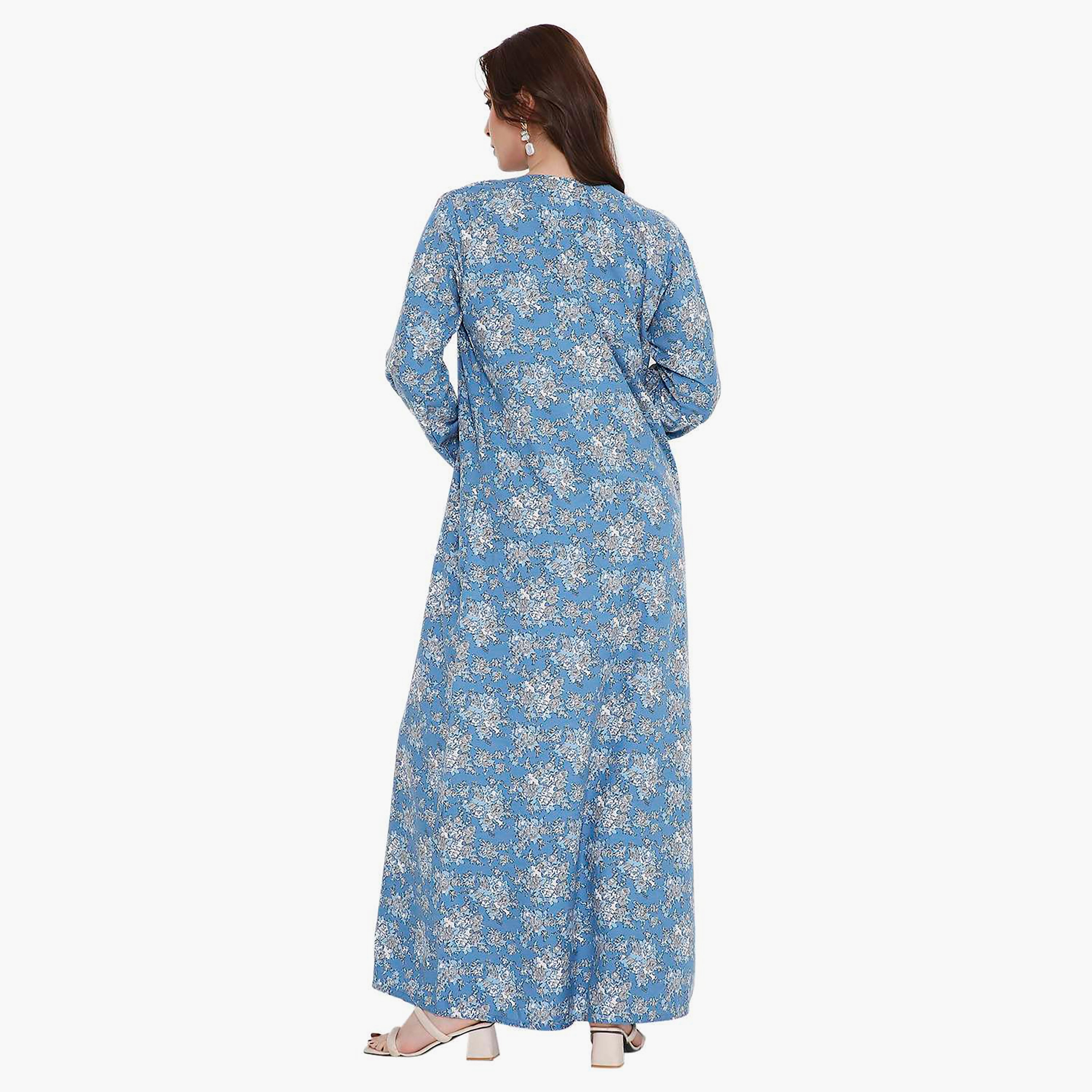جلابية نسائية مطرزة بالورود من هانا اند سارة-women-arabicclothing-jalabiyas-image-15