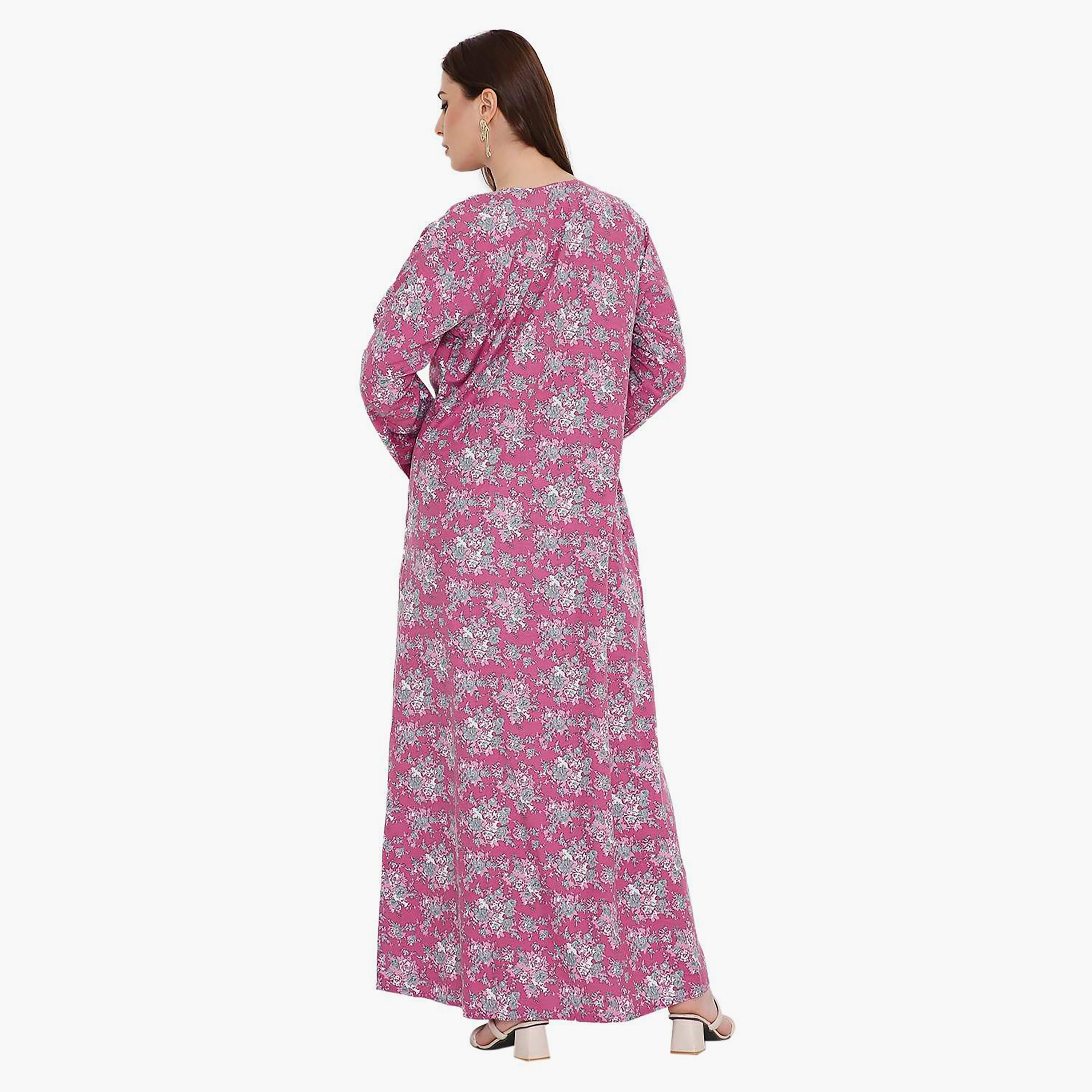 جلابية نسائية مطرزة بالورود من هانا اند سارة-women-arabicclothing-jalabiyas-image-10