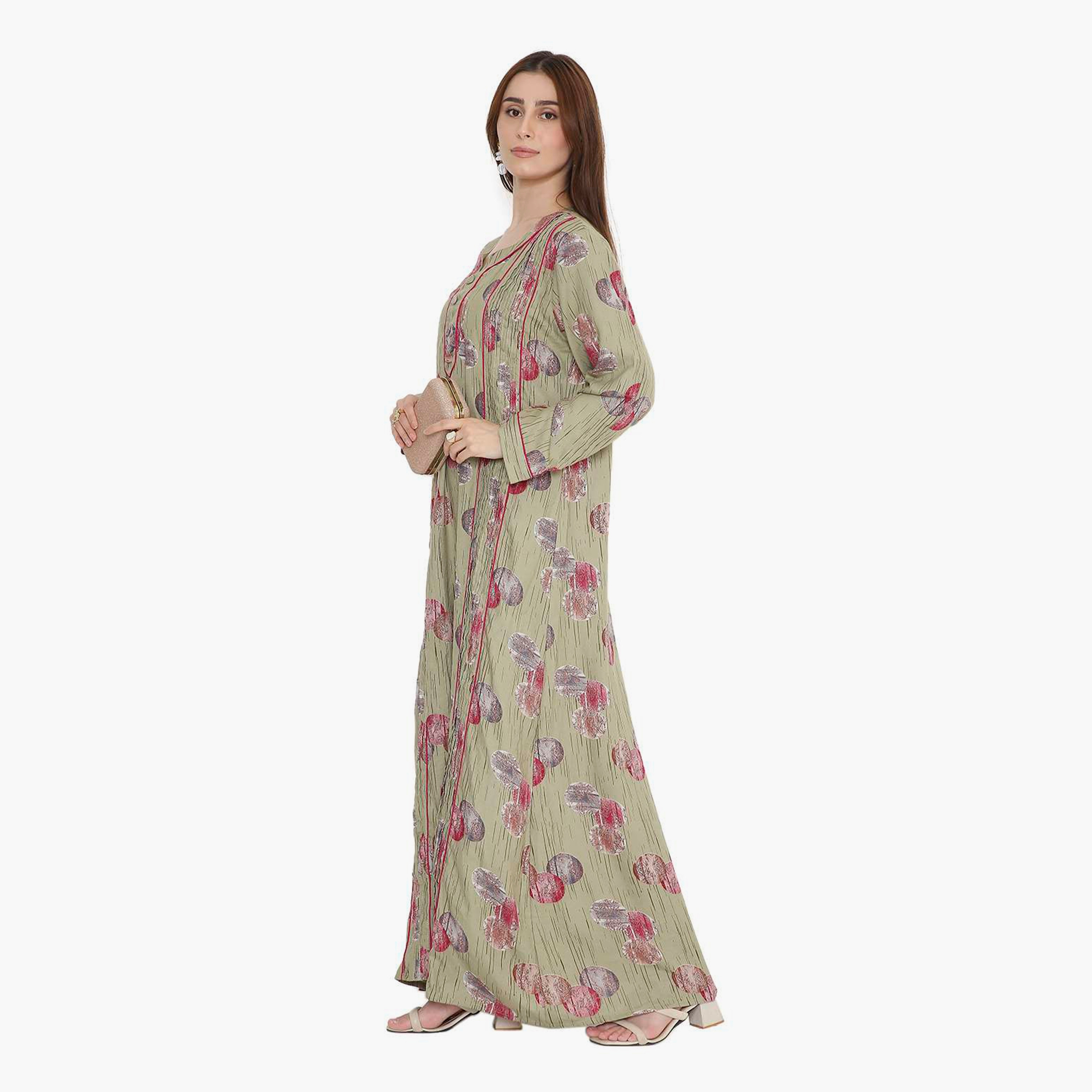جلابية نسائية بطبعة تجريدية وكسرات من هنا أند سارة-women-arabicclothing-jalabiyas-image-4